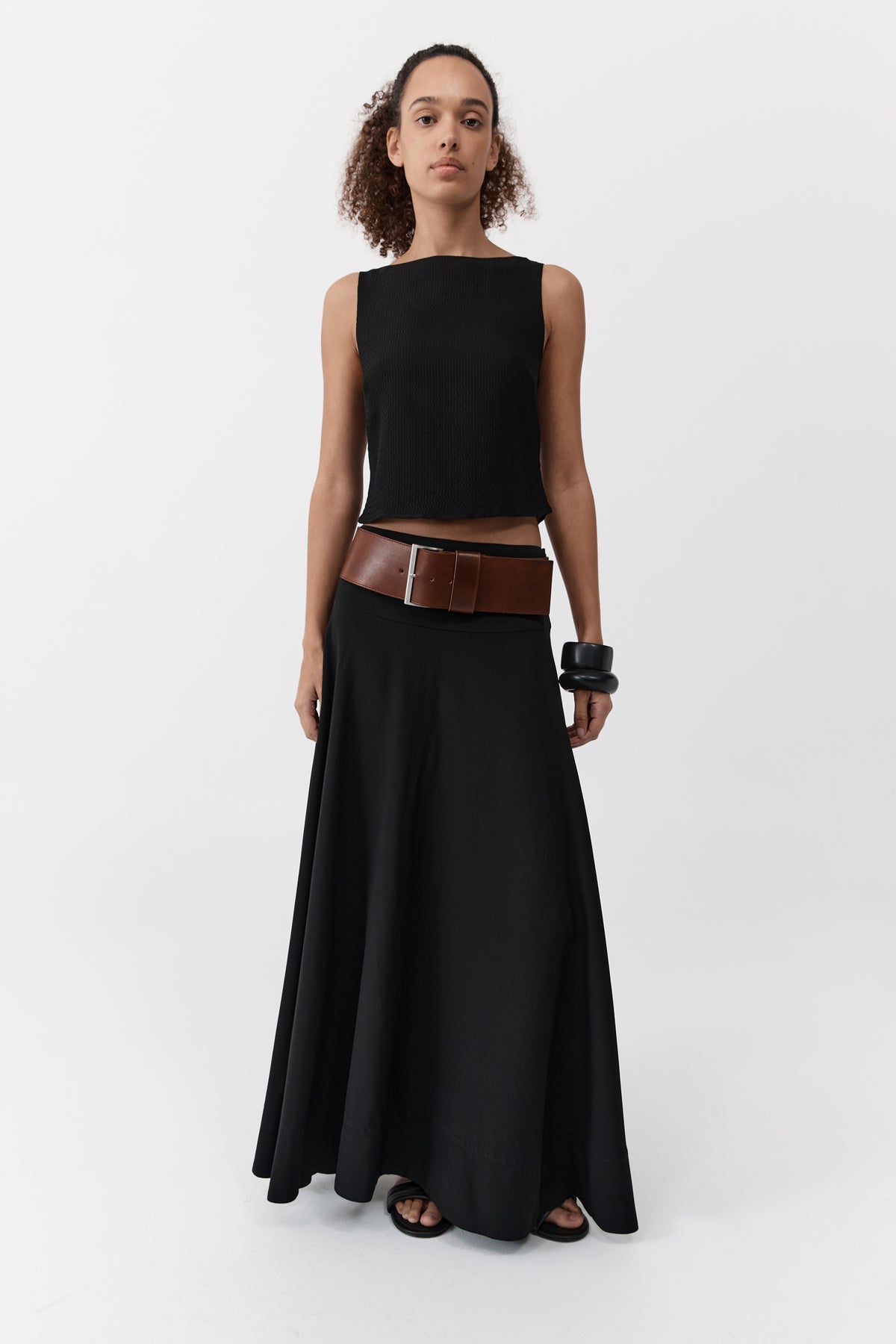 St. Agni - Wide Classic Belt - Brown