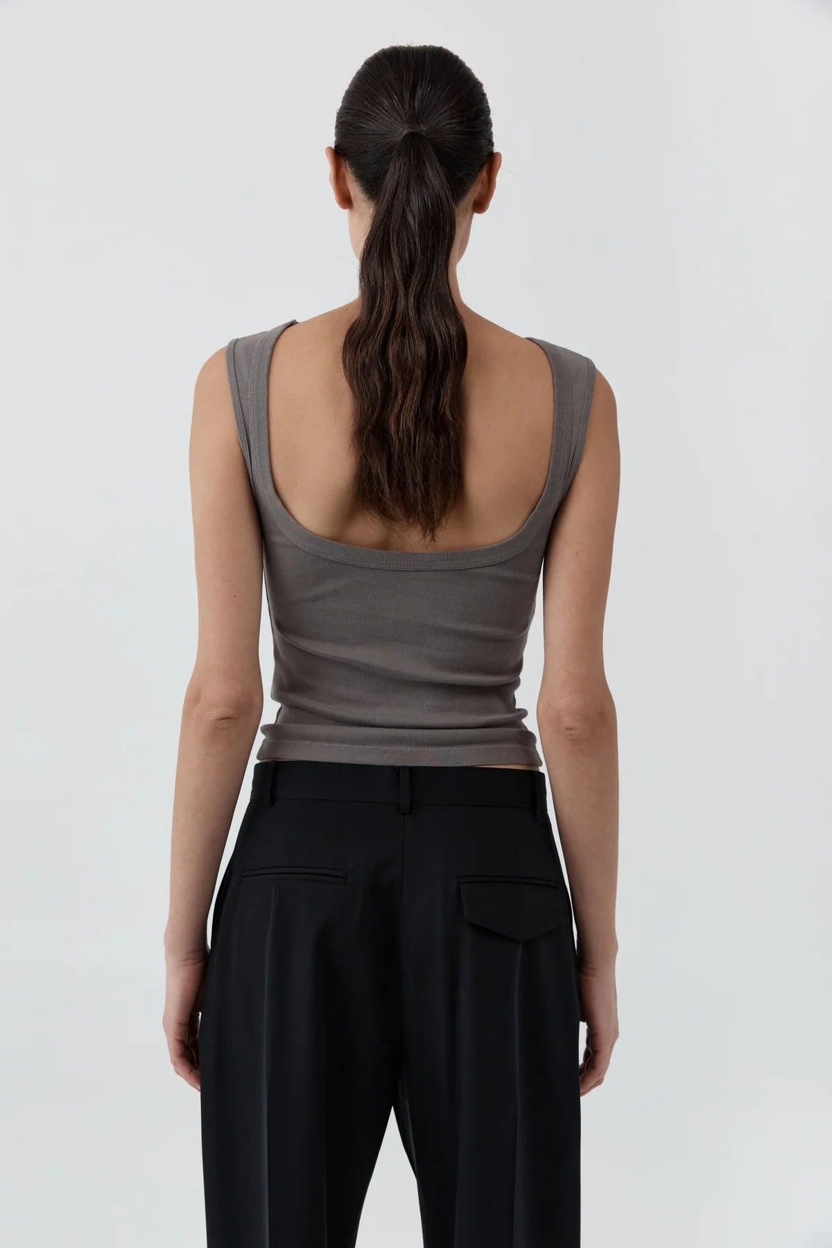 St. Agni - Organic Cotton Fitted Top - Clay