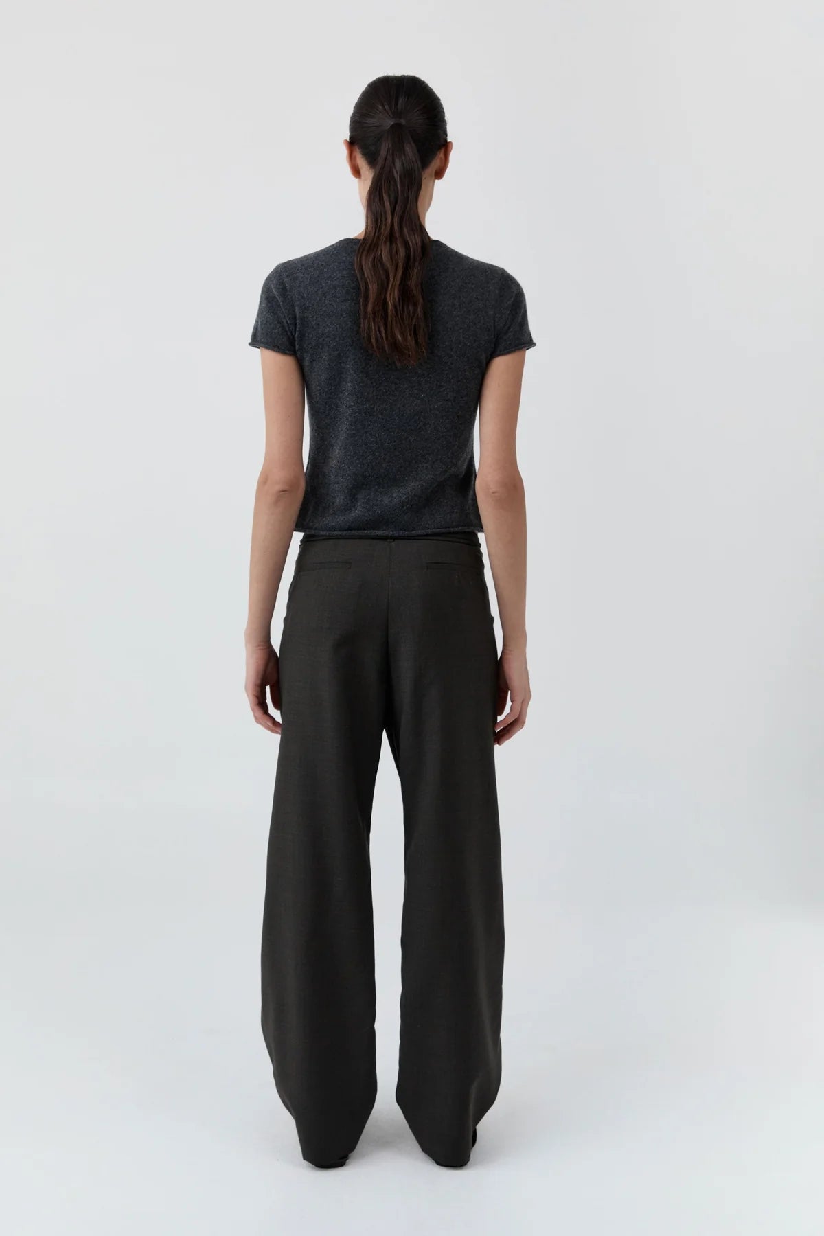 St. Agni - Wool-Blend Wrap Trousers - Umber