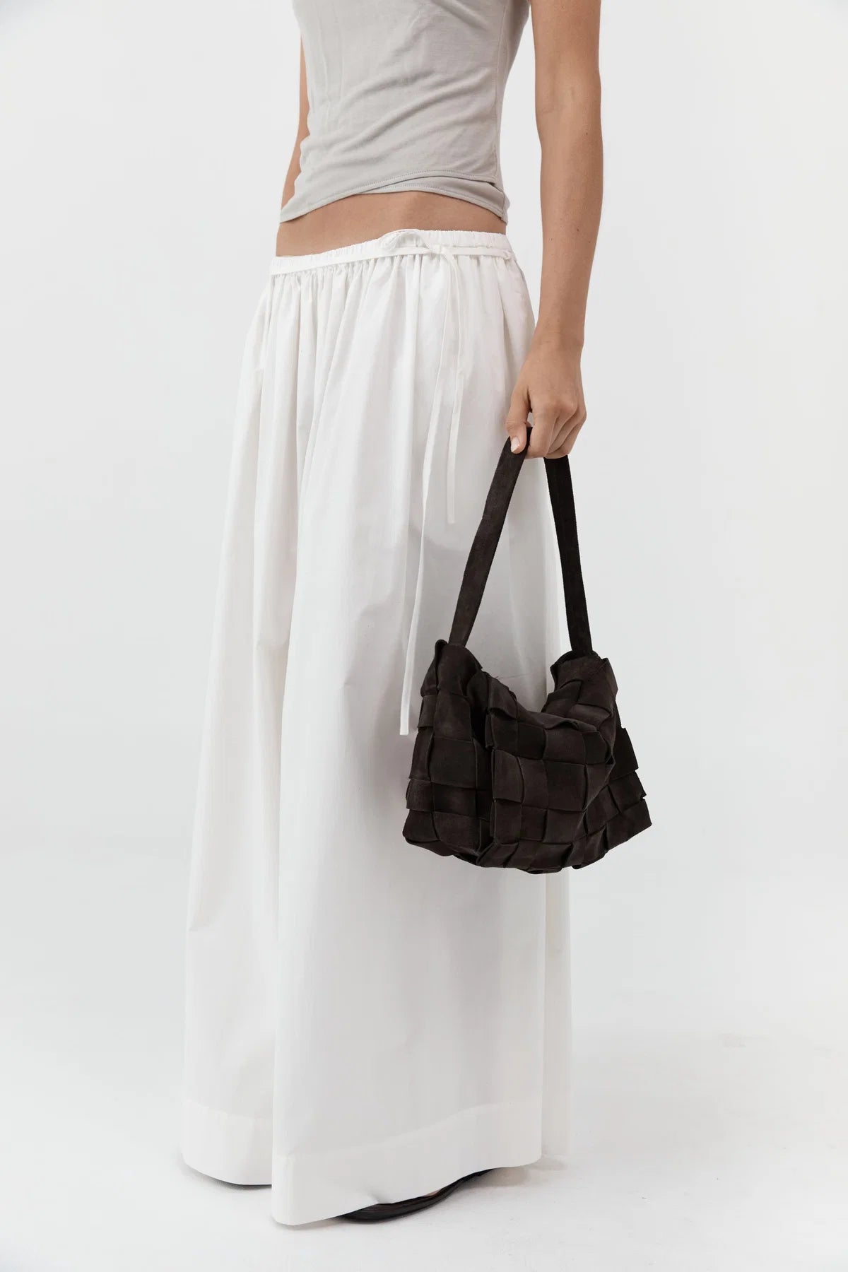 St. Agni - Suede Envelope Mini Bag - Coffee