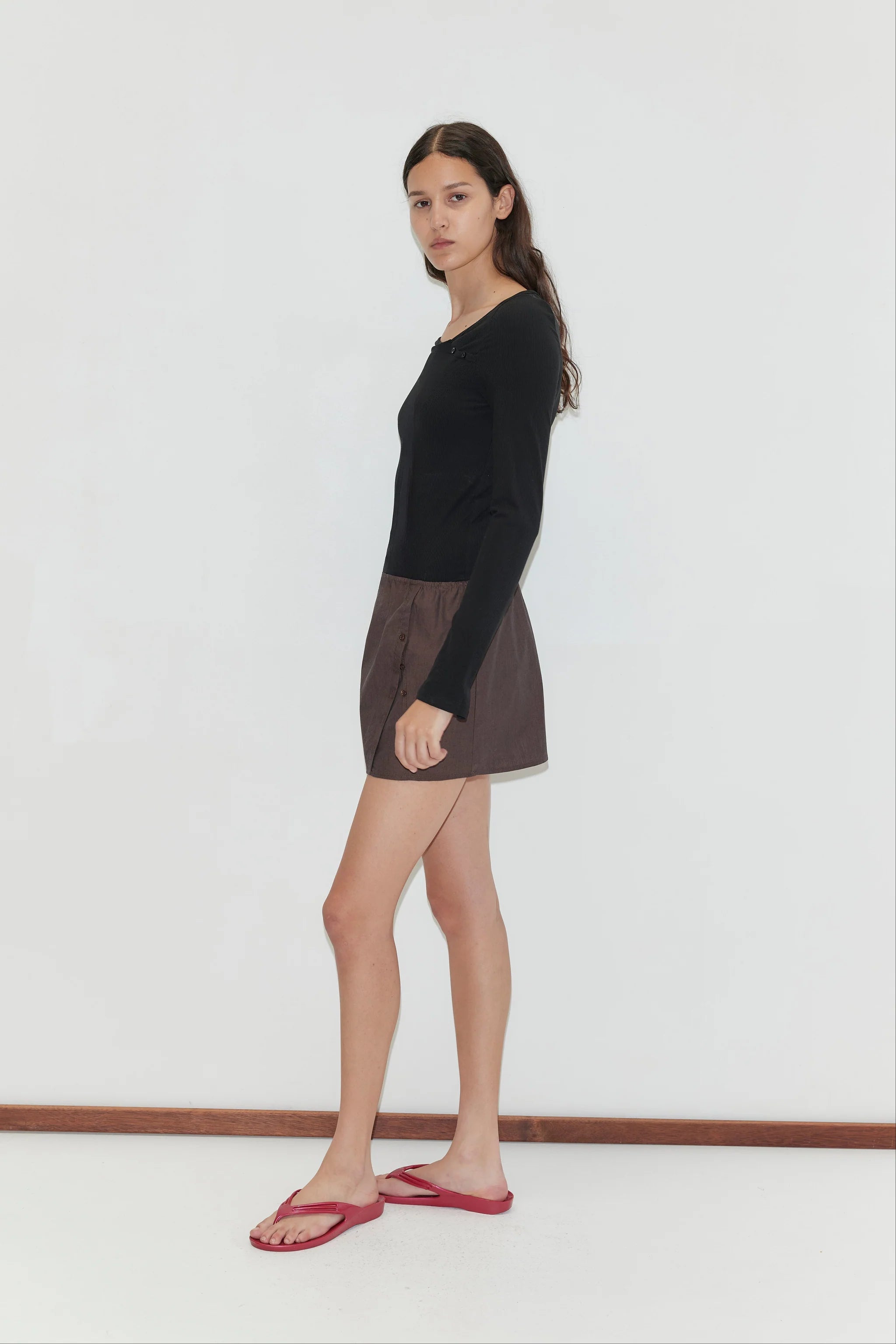 Deiji Studios - Tie Shoulder Top - Black