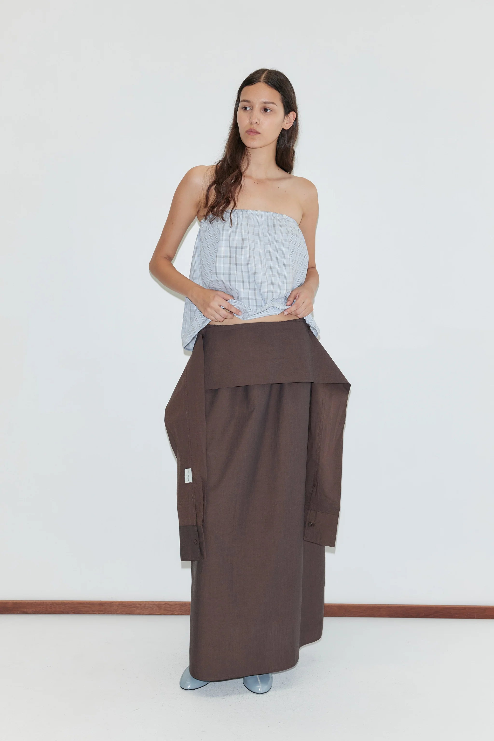 Deiji Studios - Belted Maxi Skirt - Toast