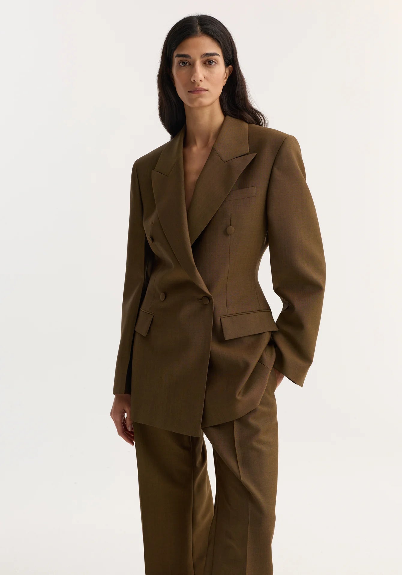 Róhe - Hourglass Blazer - Brown