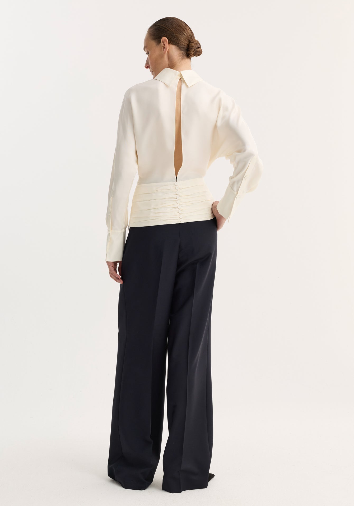 Róhe – Silk Top - Cream