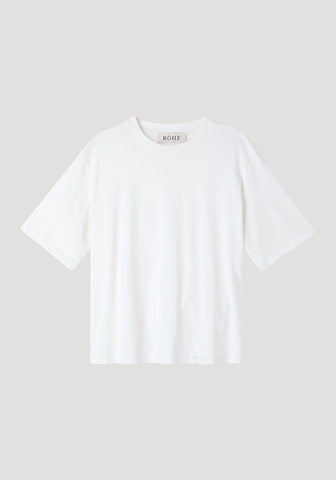 Róhe – Oversized Cotton Silk T-Shirt - Off White