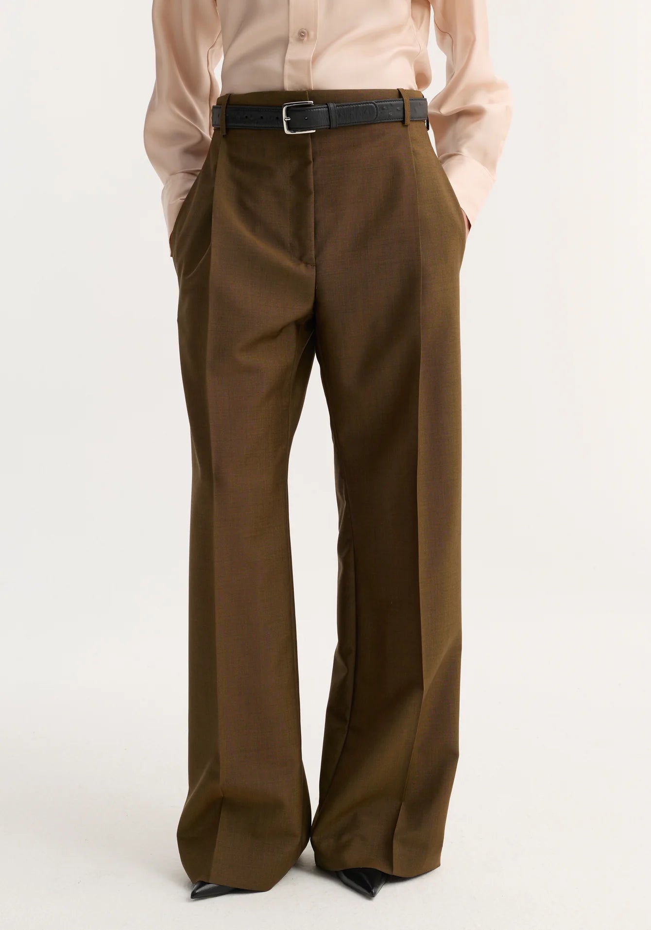 Róhe - Relaxed Straight Leg Trouser - Brown