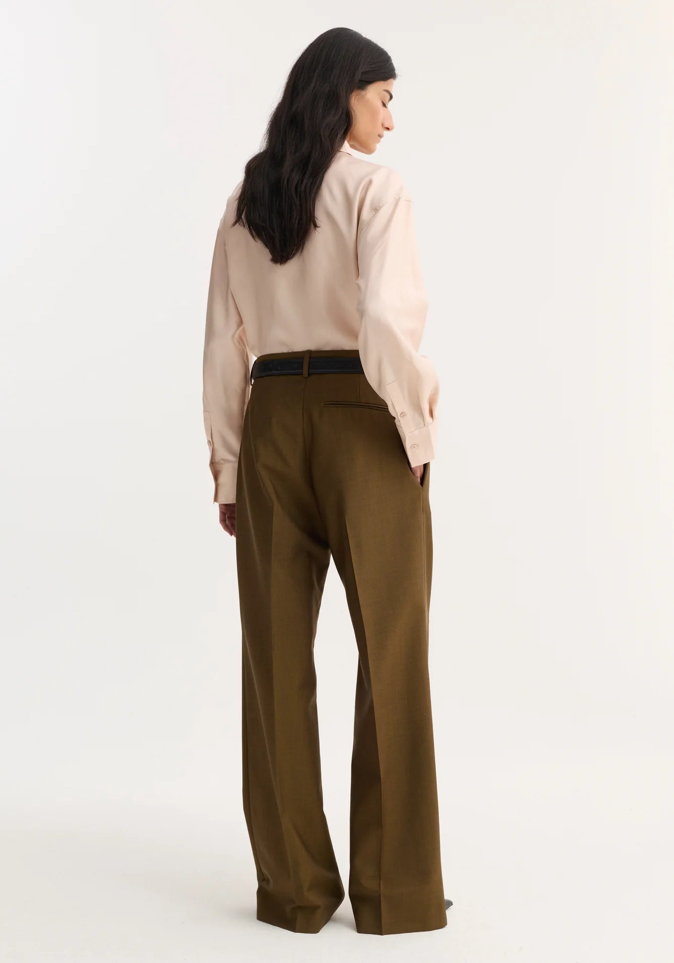 Róhe - Relaxed Straight Leg Trouser - Brown