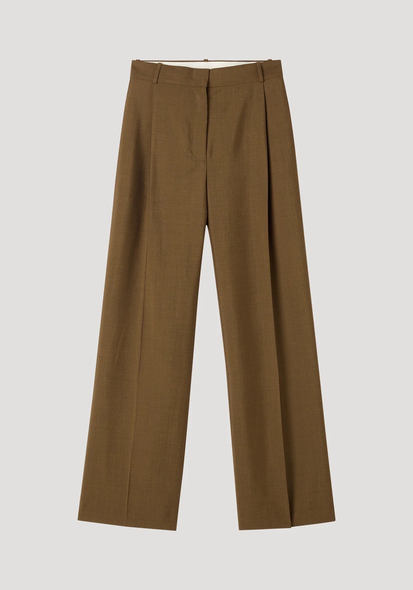 Róhe - Relaxed Straight Leg Trouser - Brown