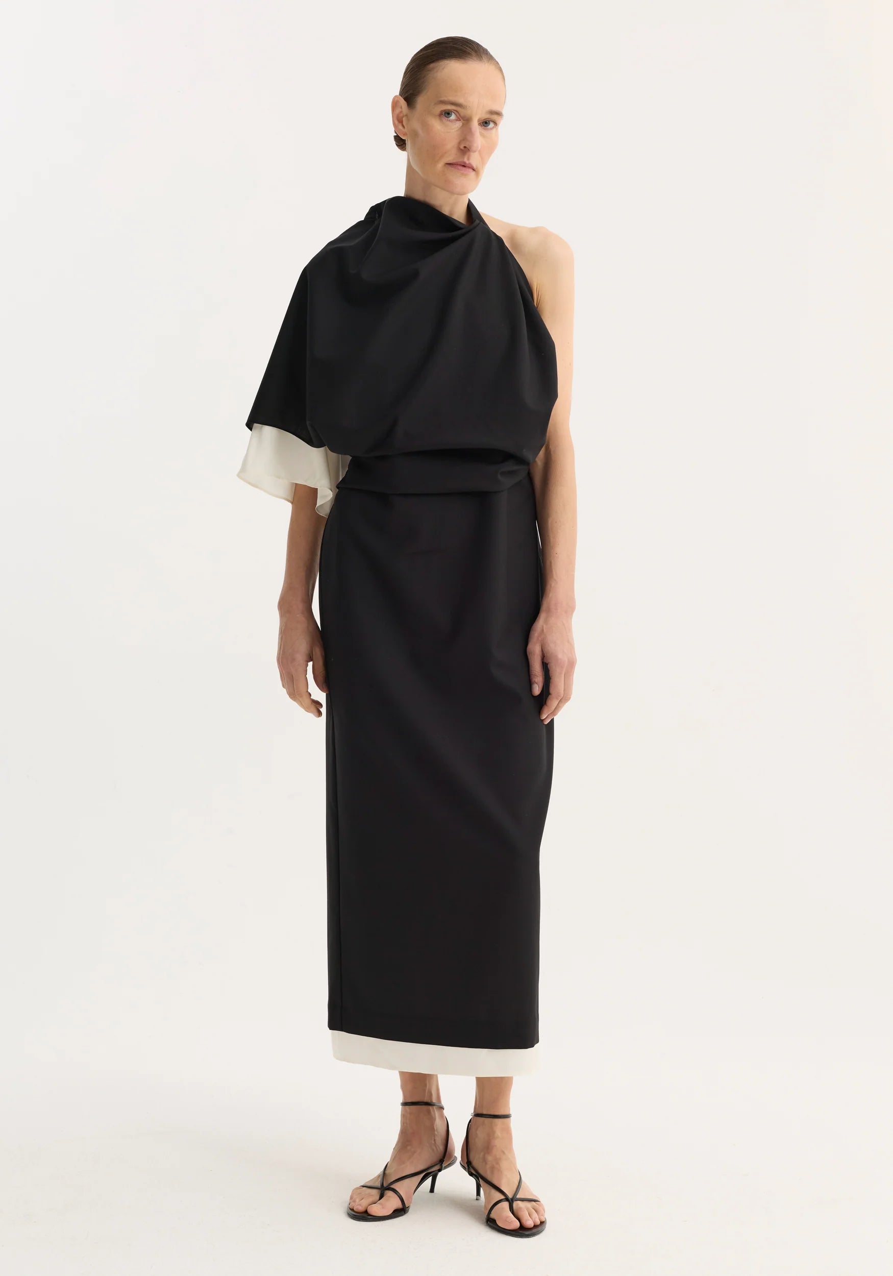 Róhe - Draped Open-Back Dress - Night