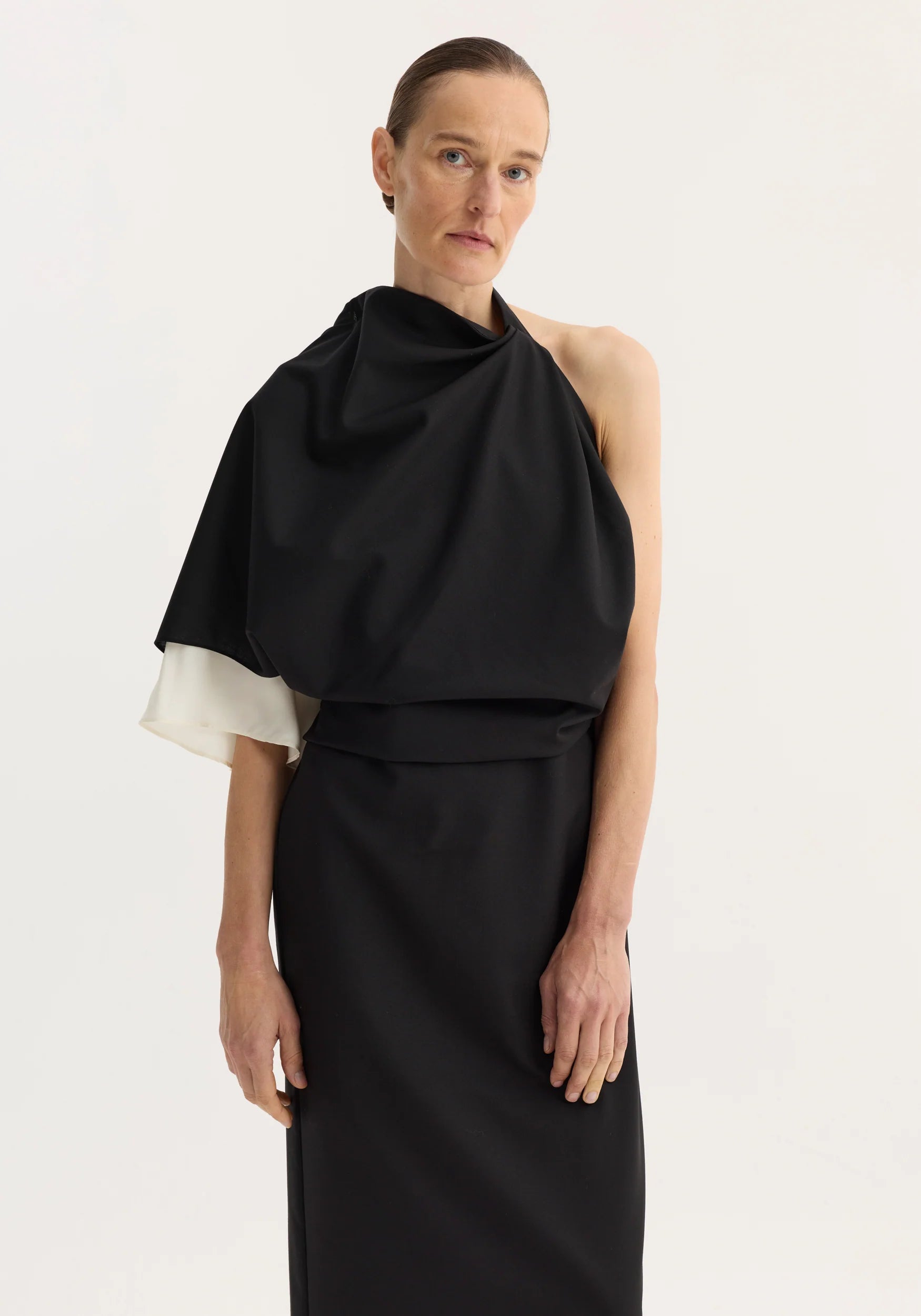 Róhe - Draped Open-Back Dress - Night