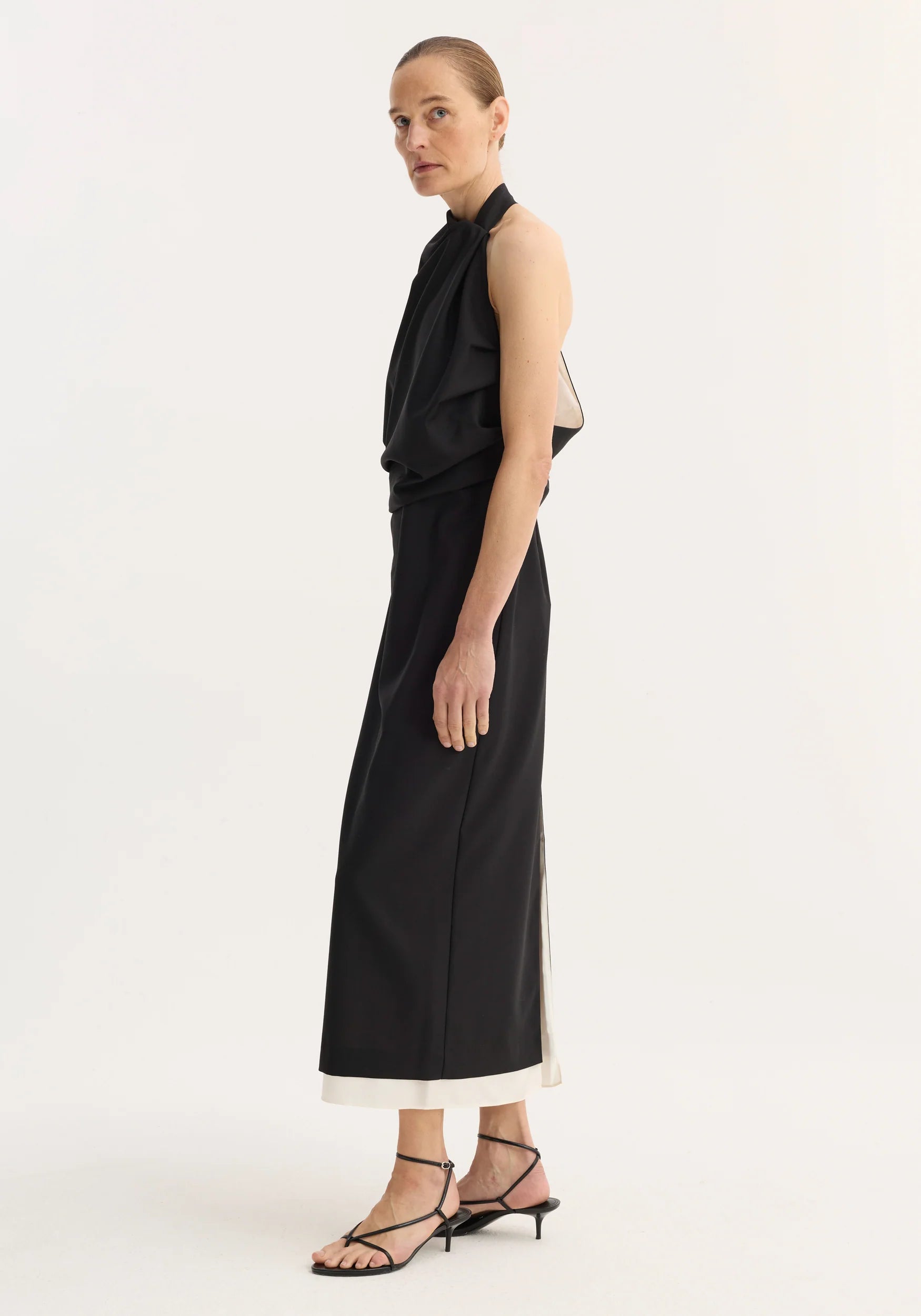 Róhe - Draped Open-Back Dress - Night