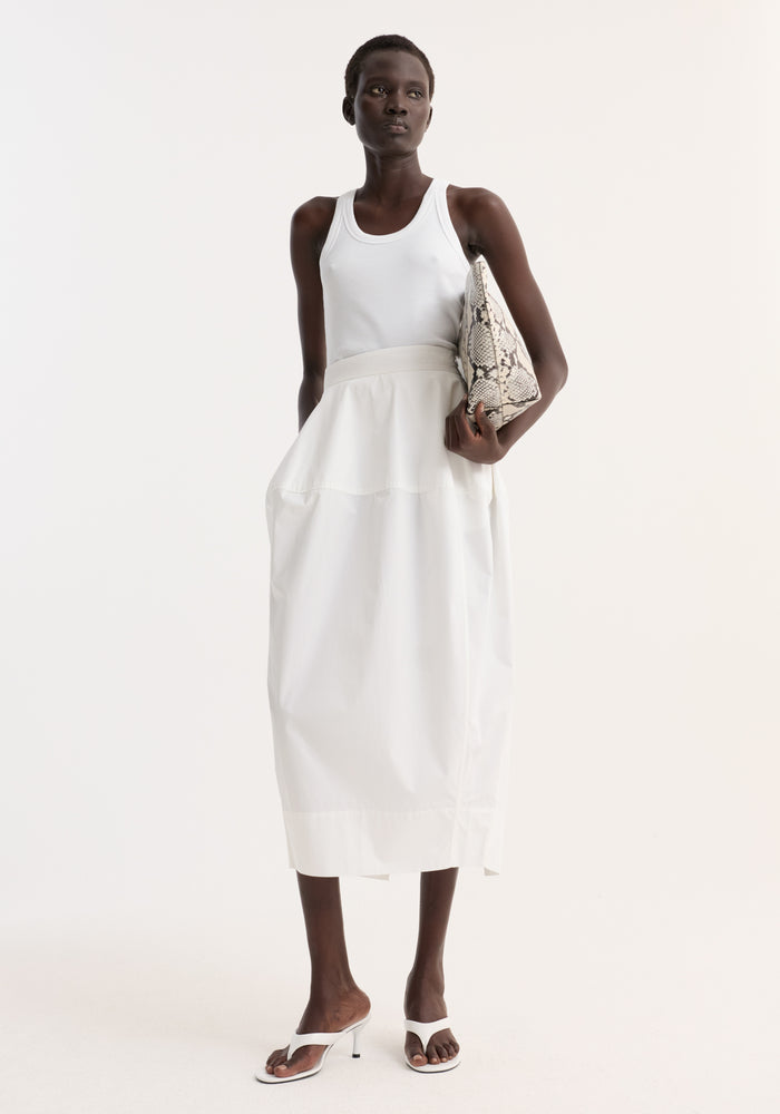 Róhe - Cotton Skirt - White