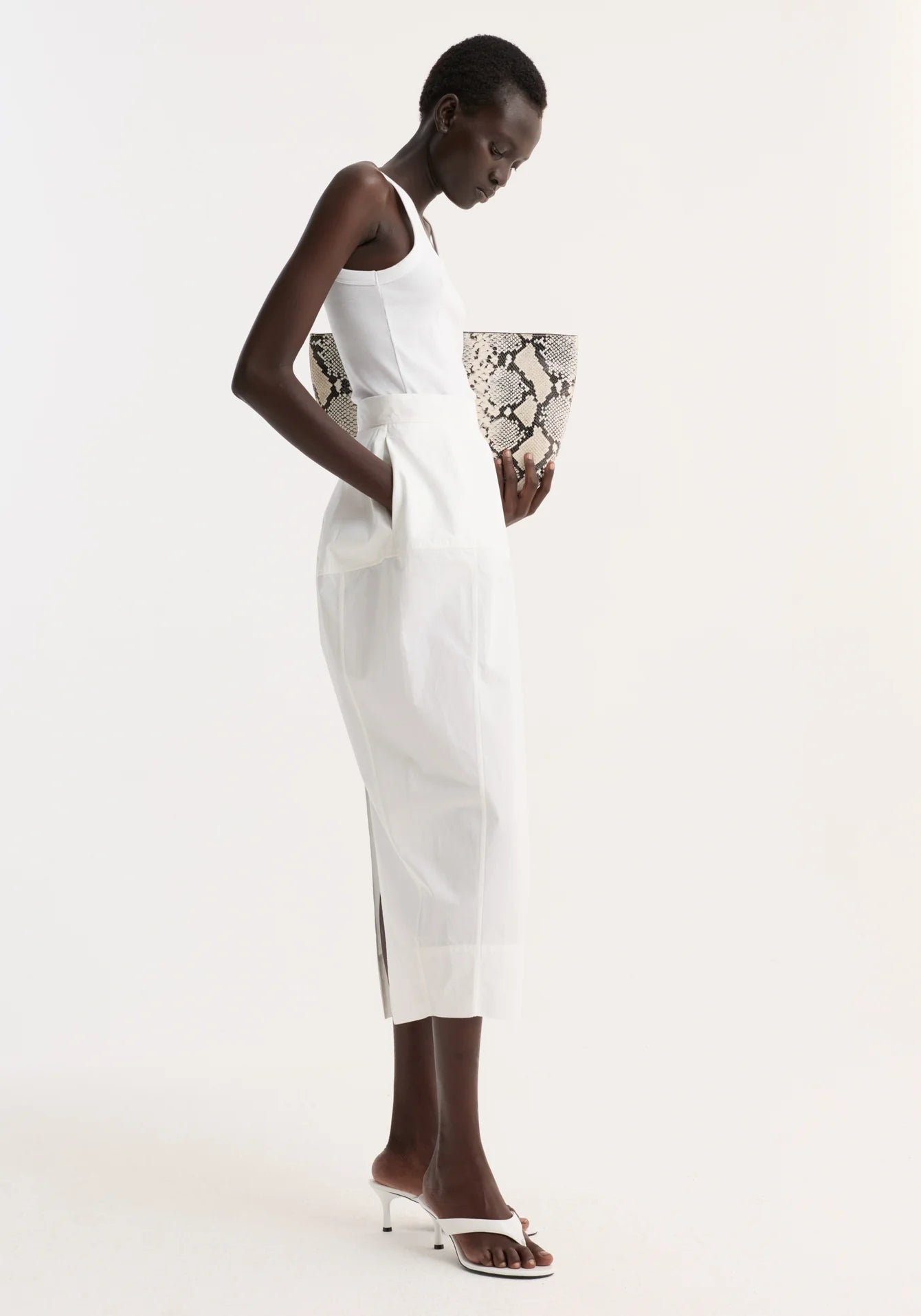 Róhe - Cotton Skirt - White