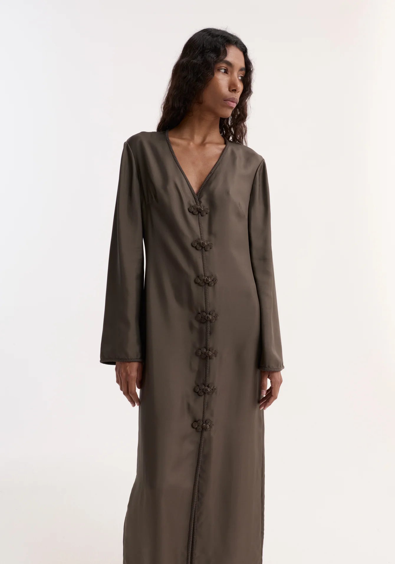 Róhe - Silk Dress - Earth