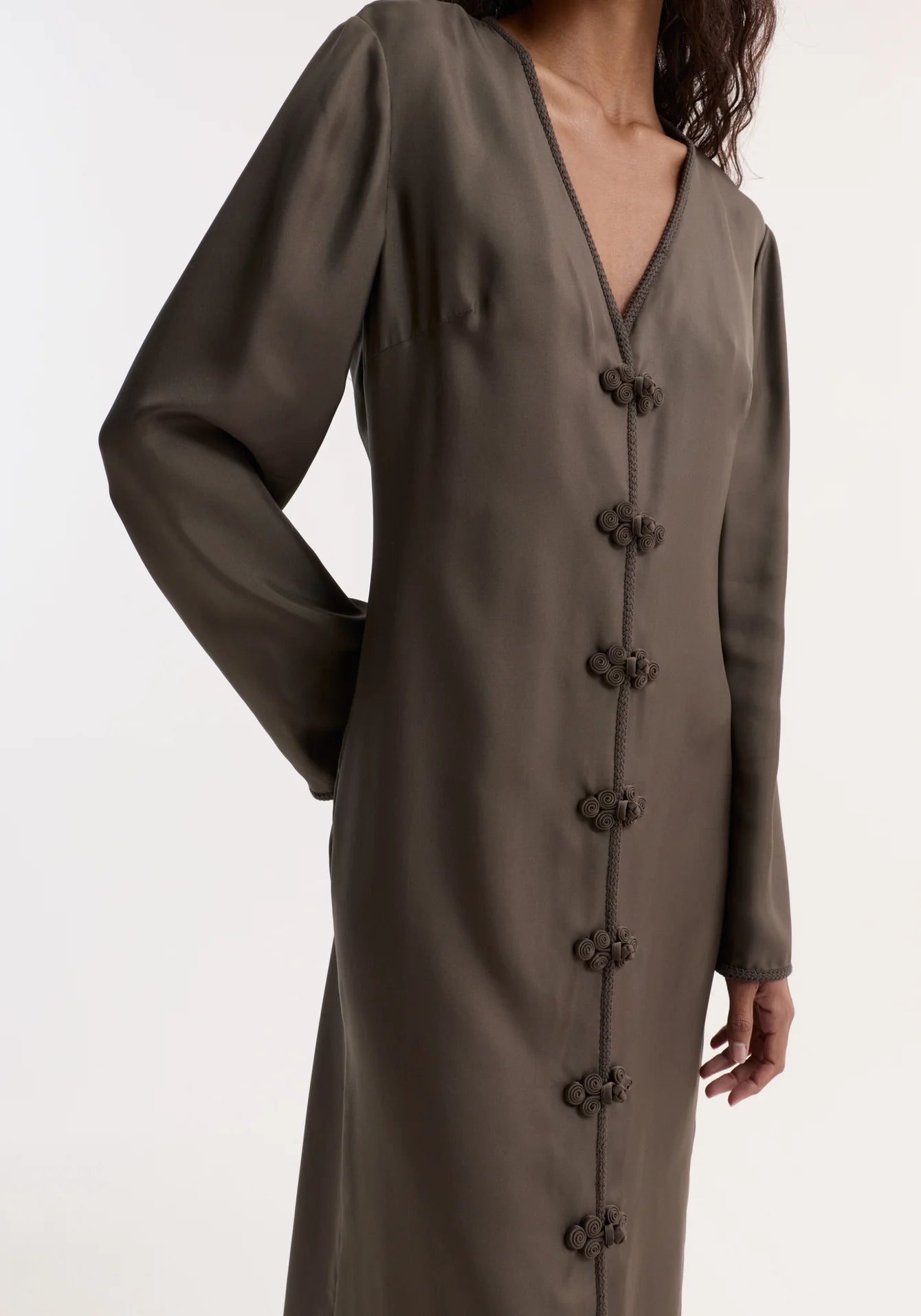 Róhe - Silk Dress - Earth
