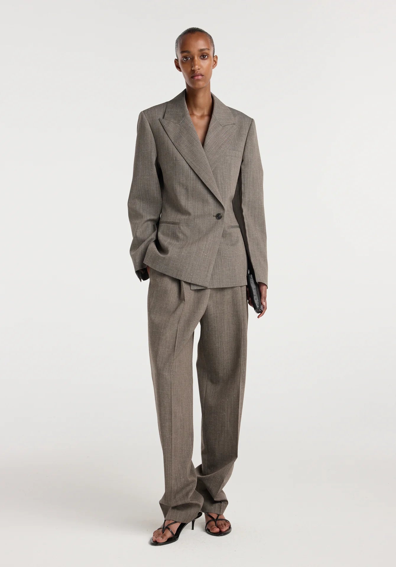 Róhe - Structured Wool Blazer - Earth Slub