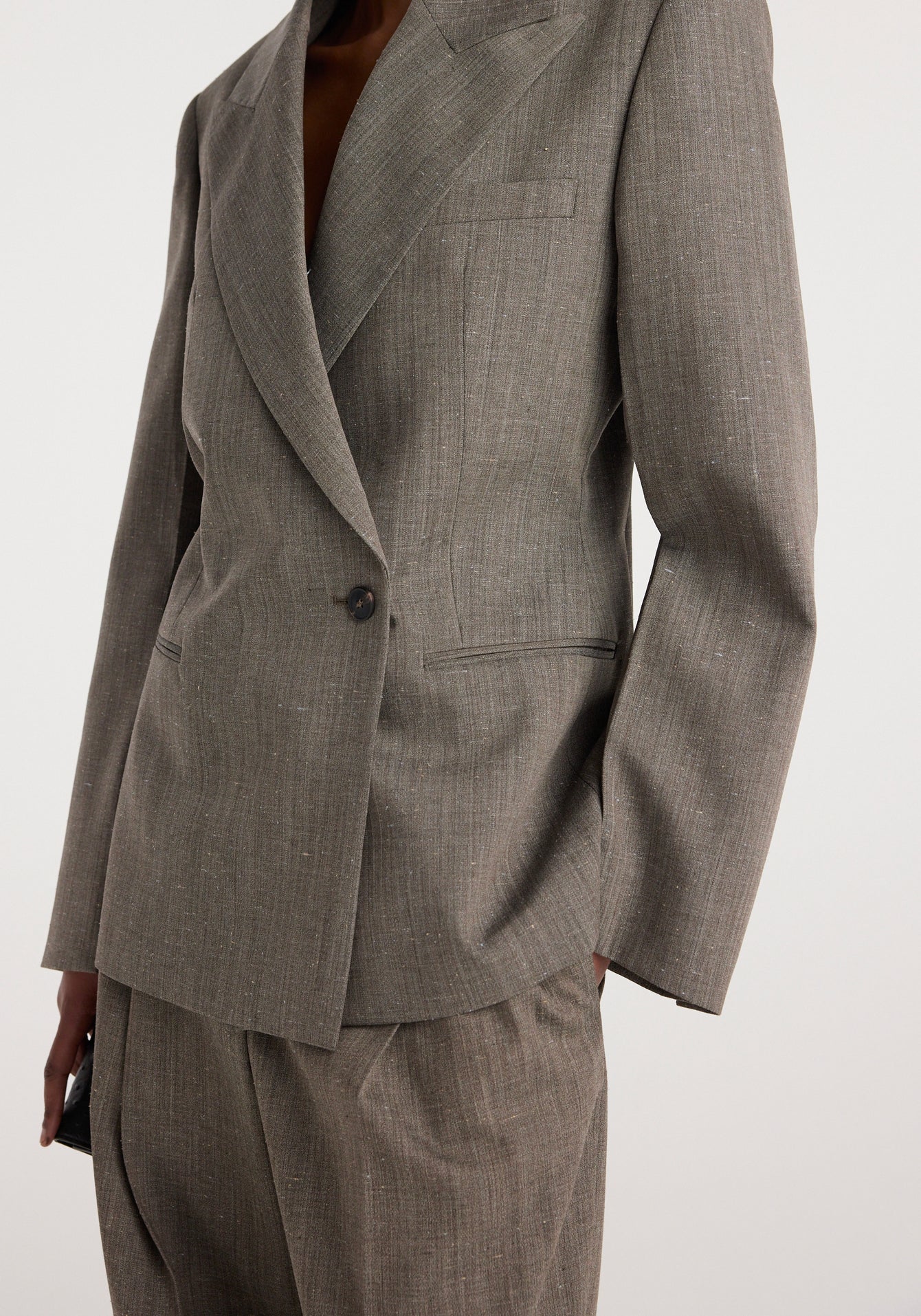 Róhe - Structured Wool Blazer - Earth Slub
