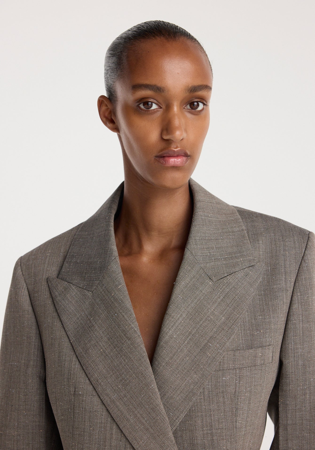 Róhe - Structured Wool Blazer - Earth Slub