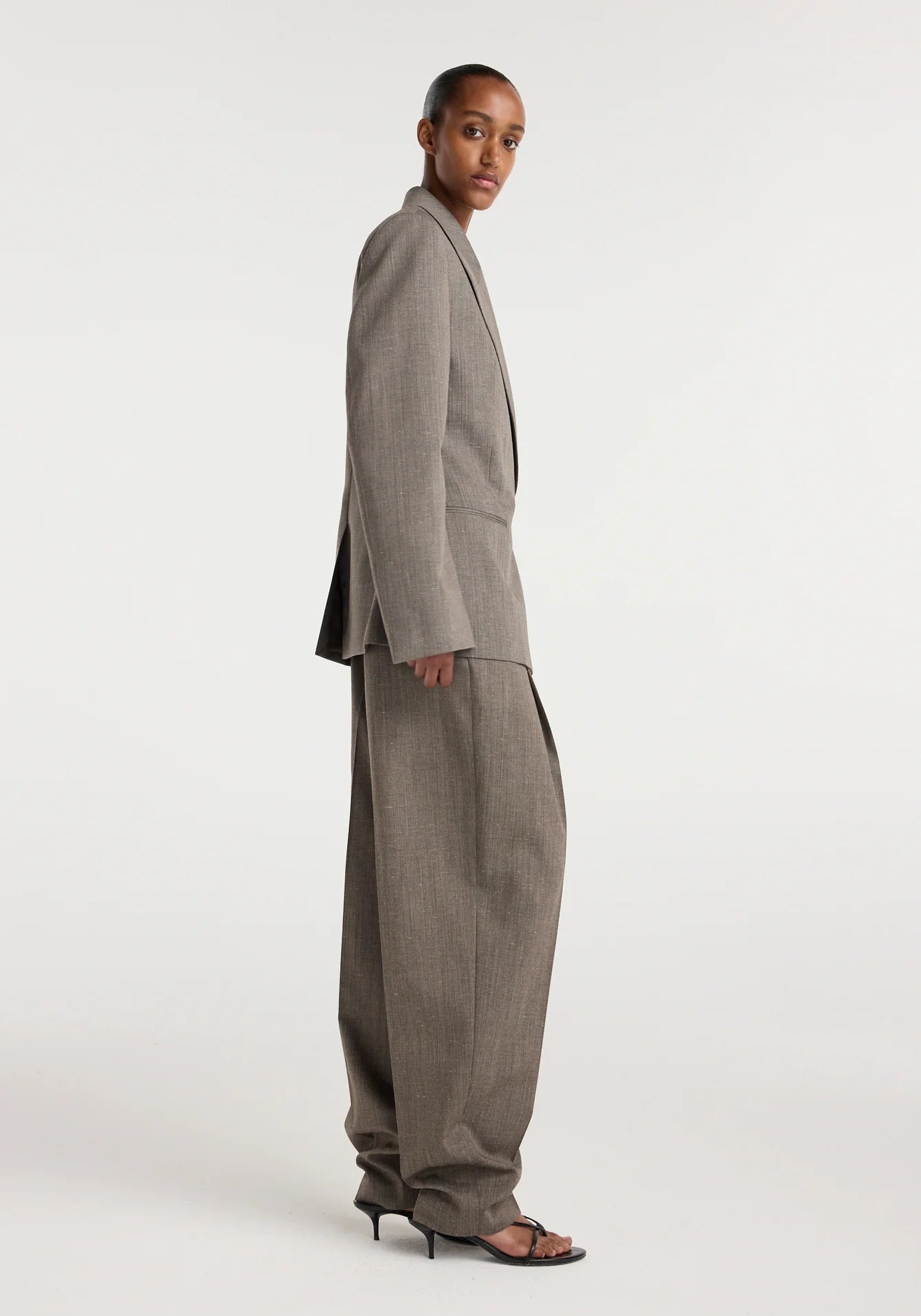 Róhe - Structured Wool Blazer - Earth Slub