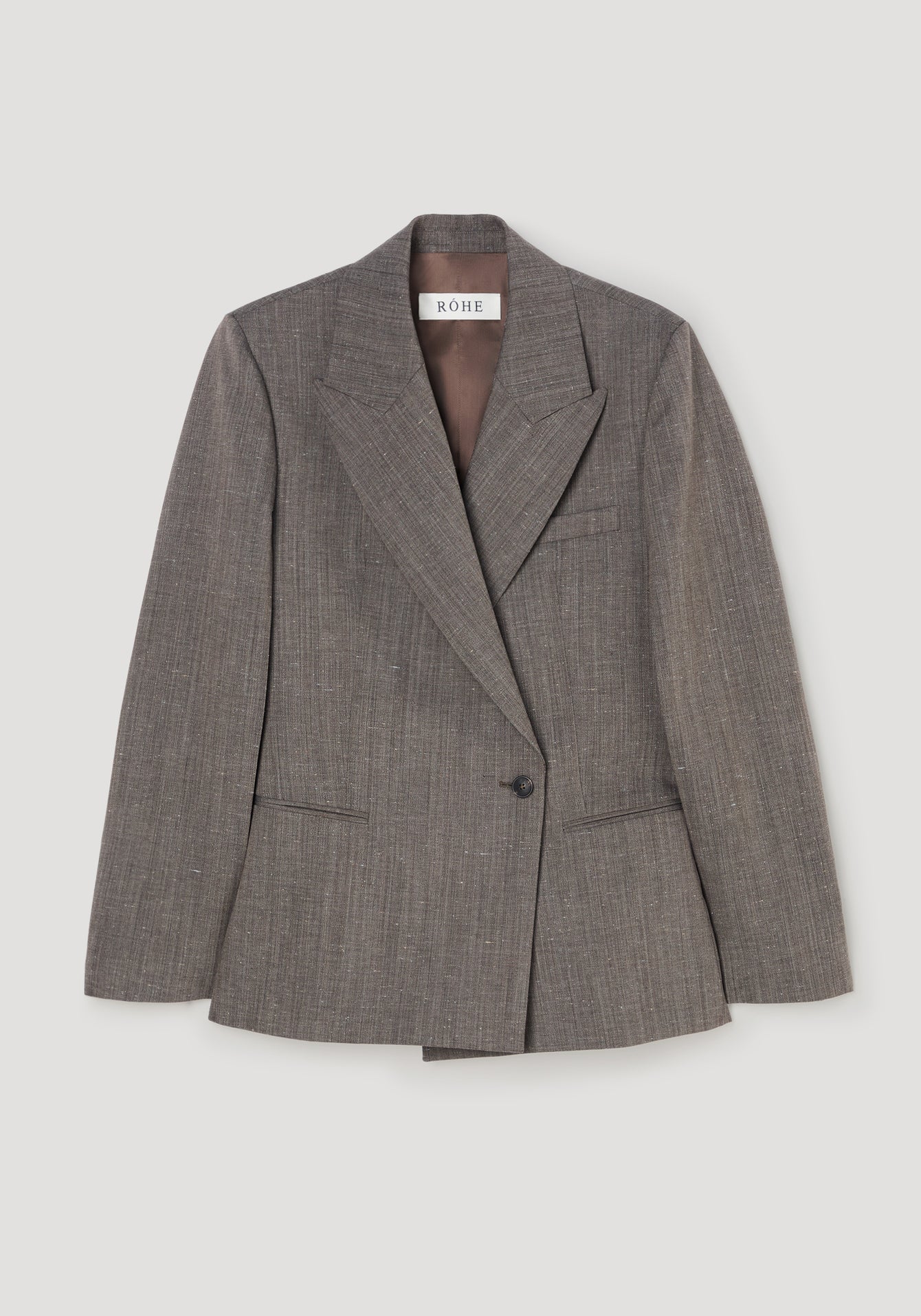 Róhe - Structured Wool Blazer - Earth Slub