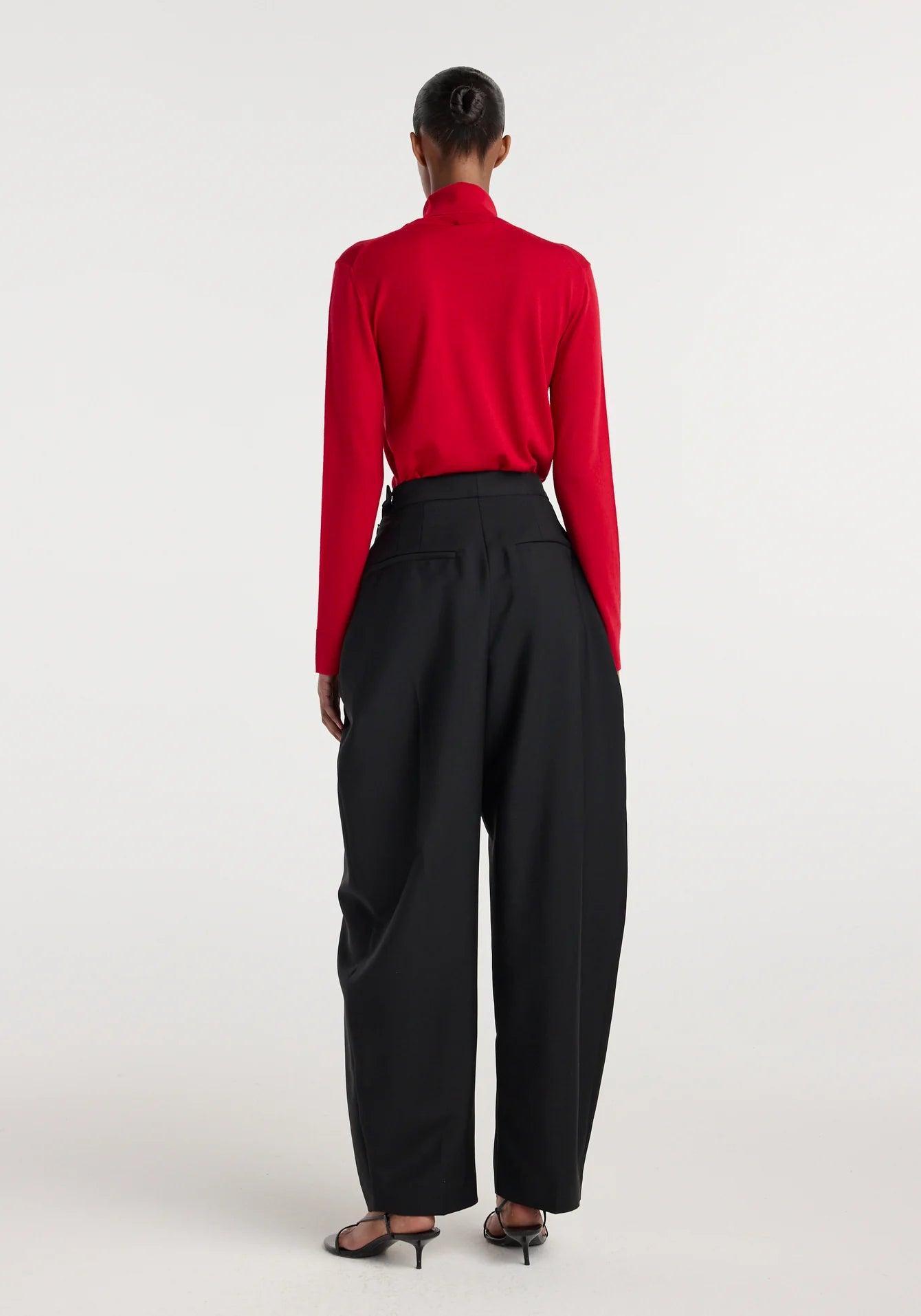 Róhe - Sculptural Tailored Trousers - Black