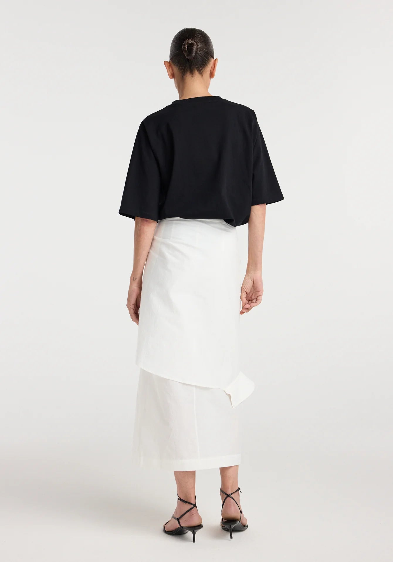 Róhe - Shirt-Wrap Detailed Skirt - Optic White