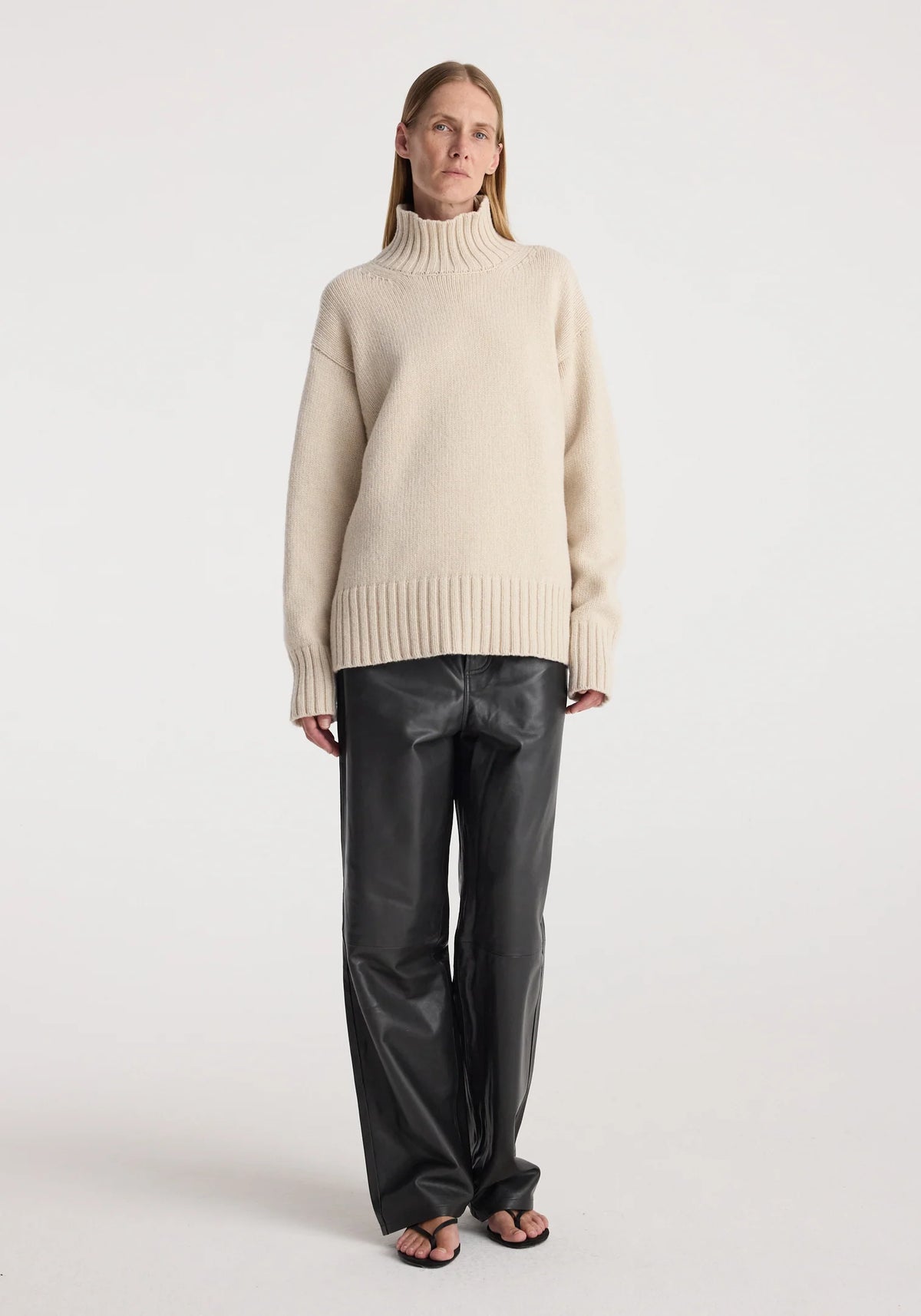 Róhe - Wool Cashmere Turtleneck - Oat