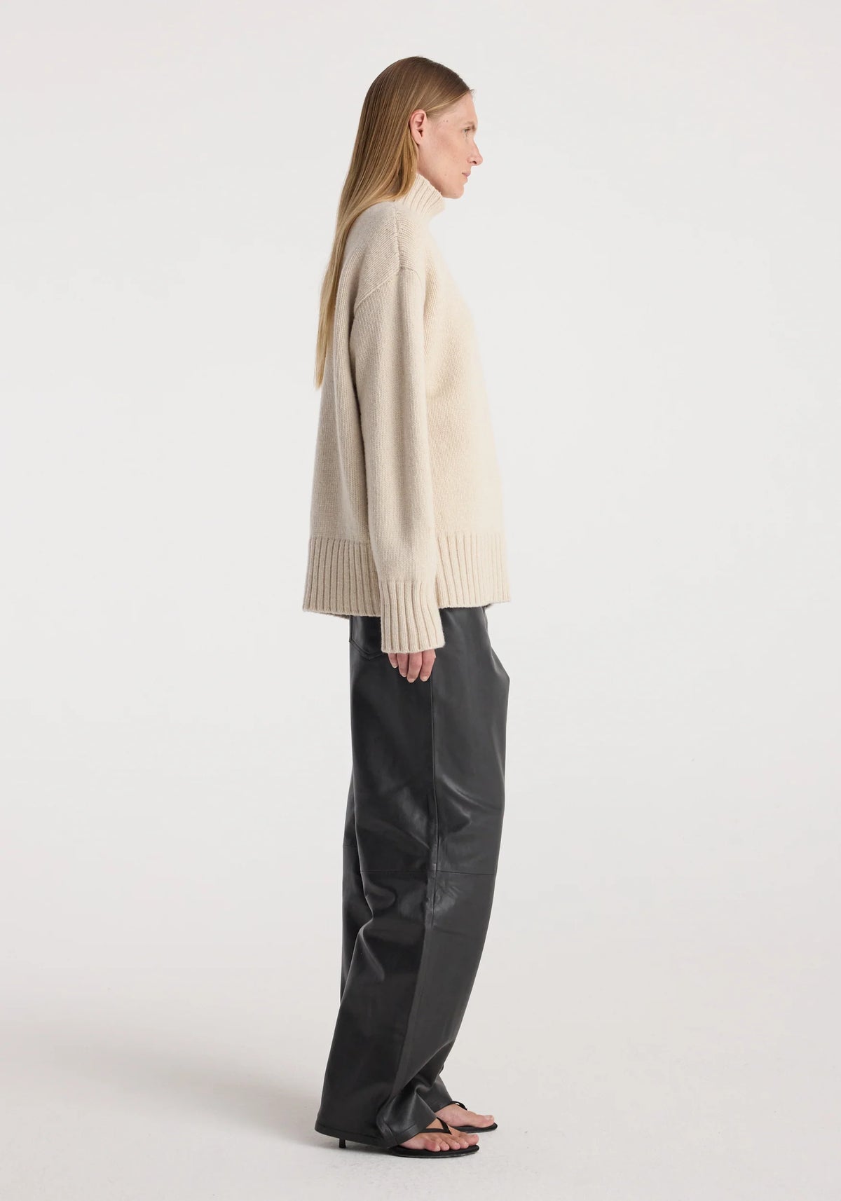 Róhe - Wool Cashmere Turtleneck - Oat