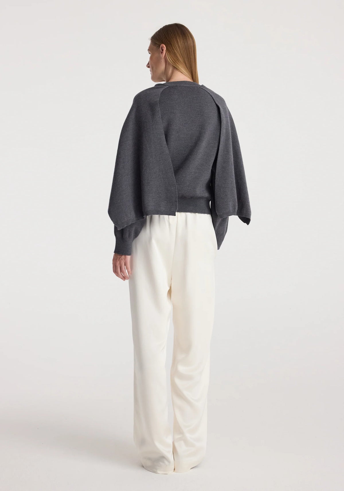 Róhe - Cape Jumper - Dark Grey Melange