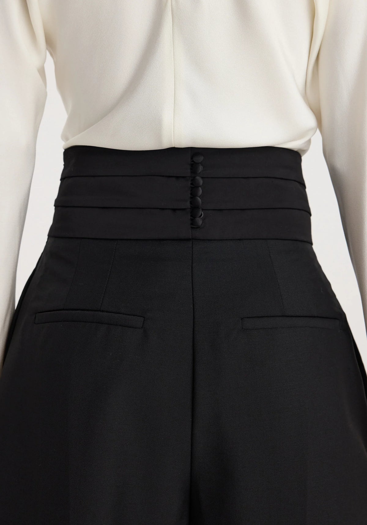 Róhe - Puck Cumberband Trousers - Black