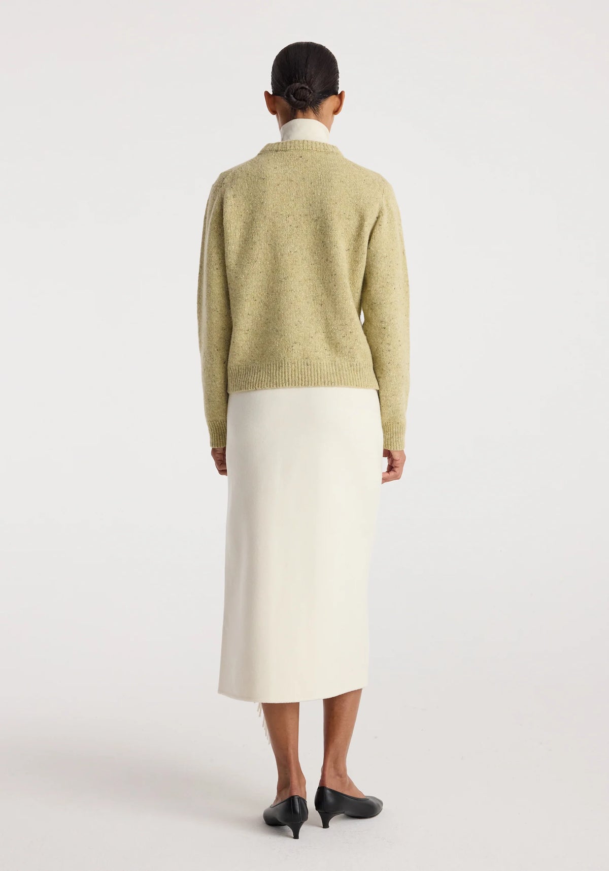 Róhe - Double Faced Fringe Skirt - Off White