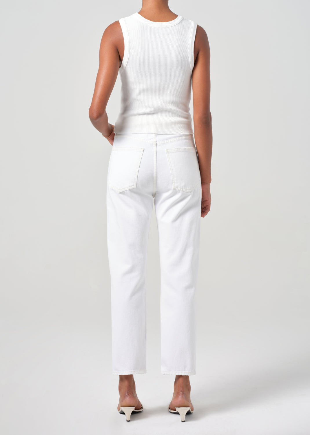 Agolde - Pinch Waist Crop Jeans - White