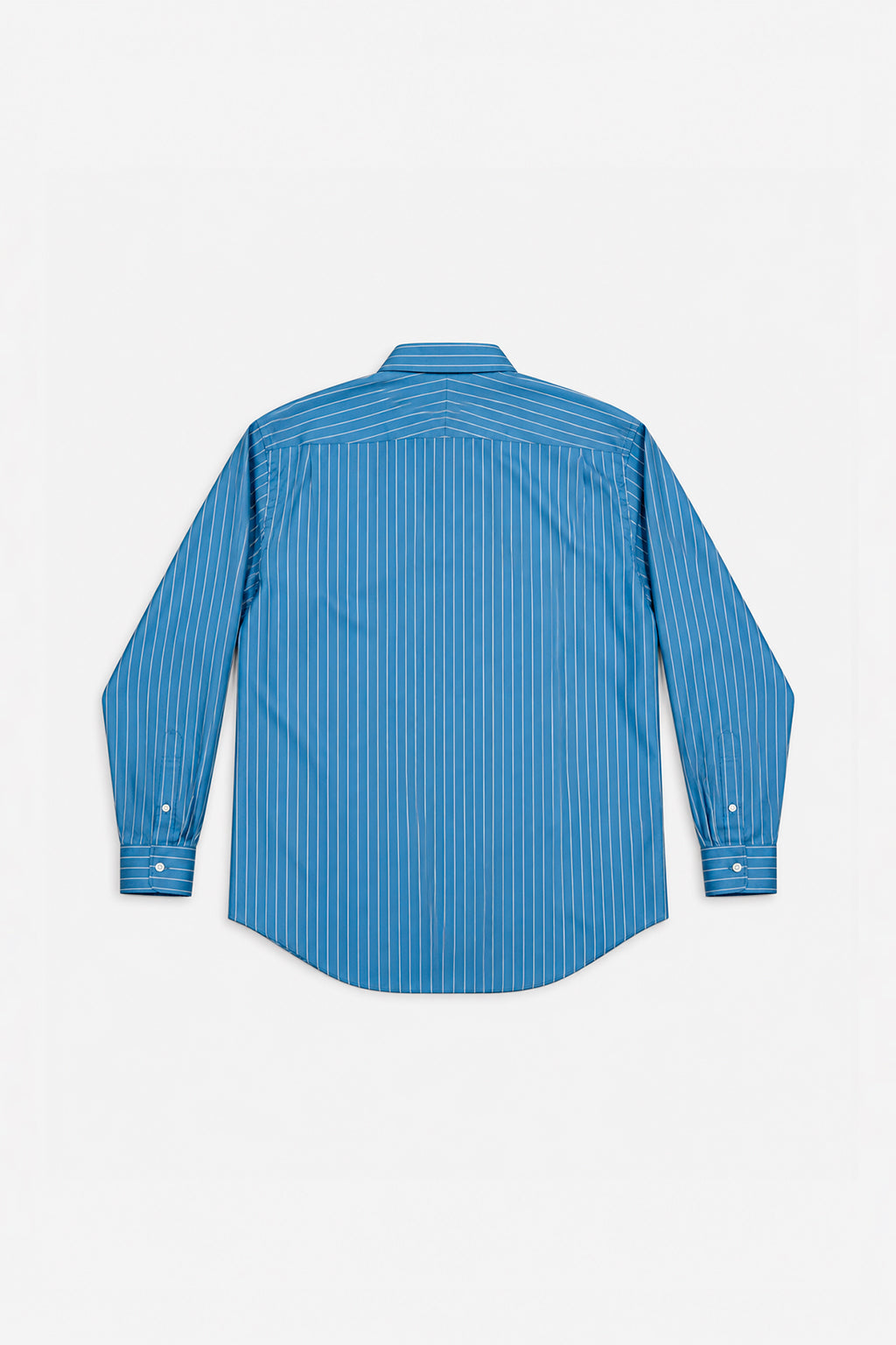Auralee - Cotton Silk Stripe Shirt - Sax Blue Stripe