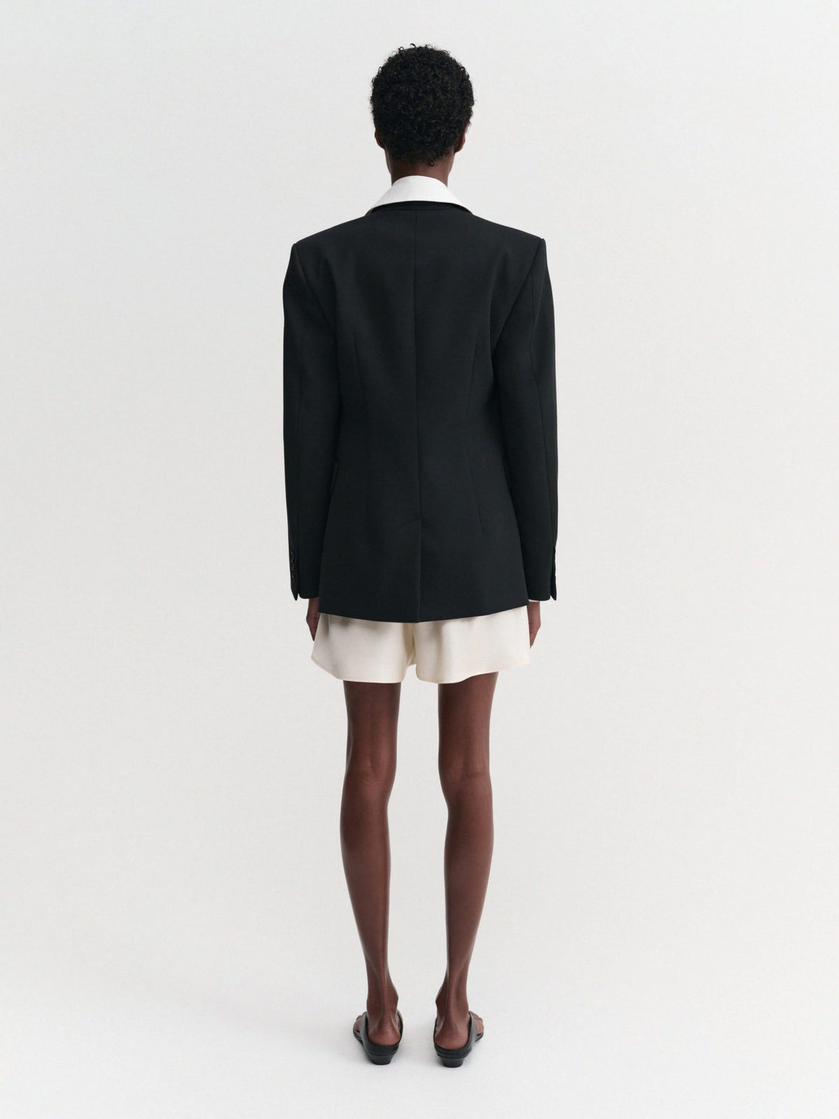 Almada Label - Tailored Viscose Blazer - Black