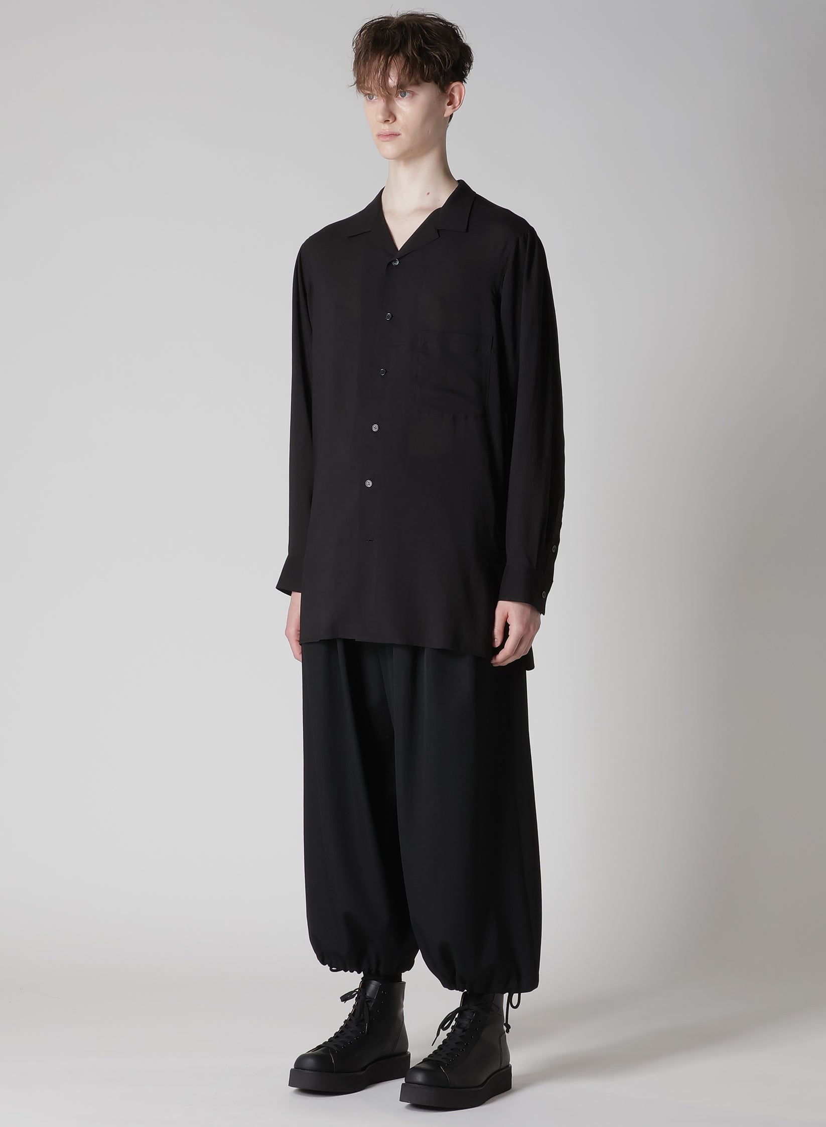 Y's Yohji Yamamoto - Lehká košile - Black