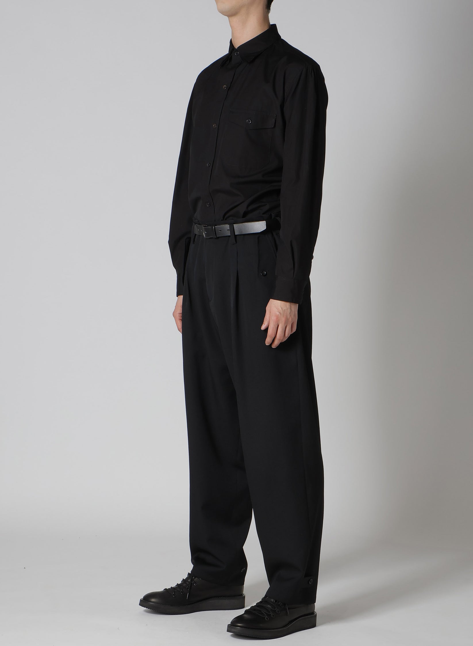 Y's Yohji Yamamoto - Vlněné kalhoty - Black