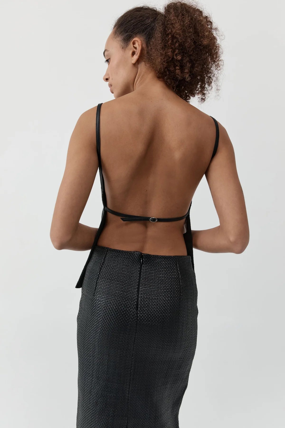 St. Agni - Leather Top - Black