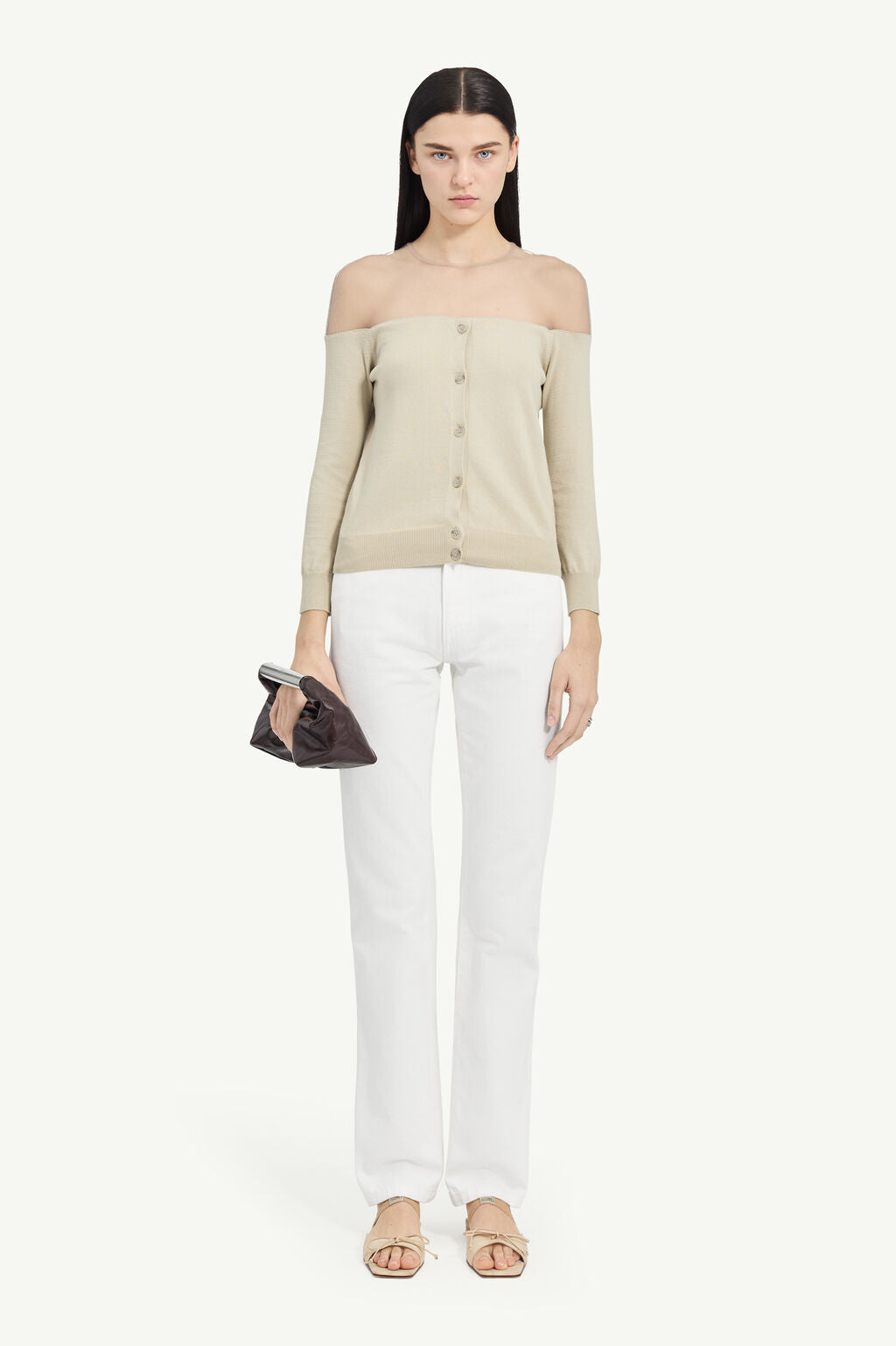 MM6 Maison Margiela - Cardigan - Beige