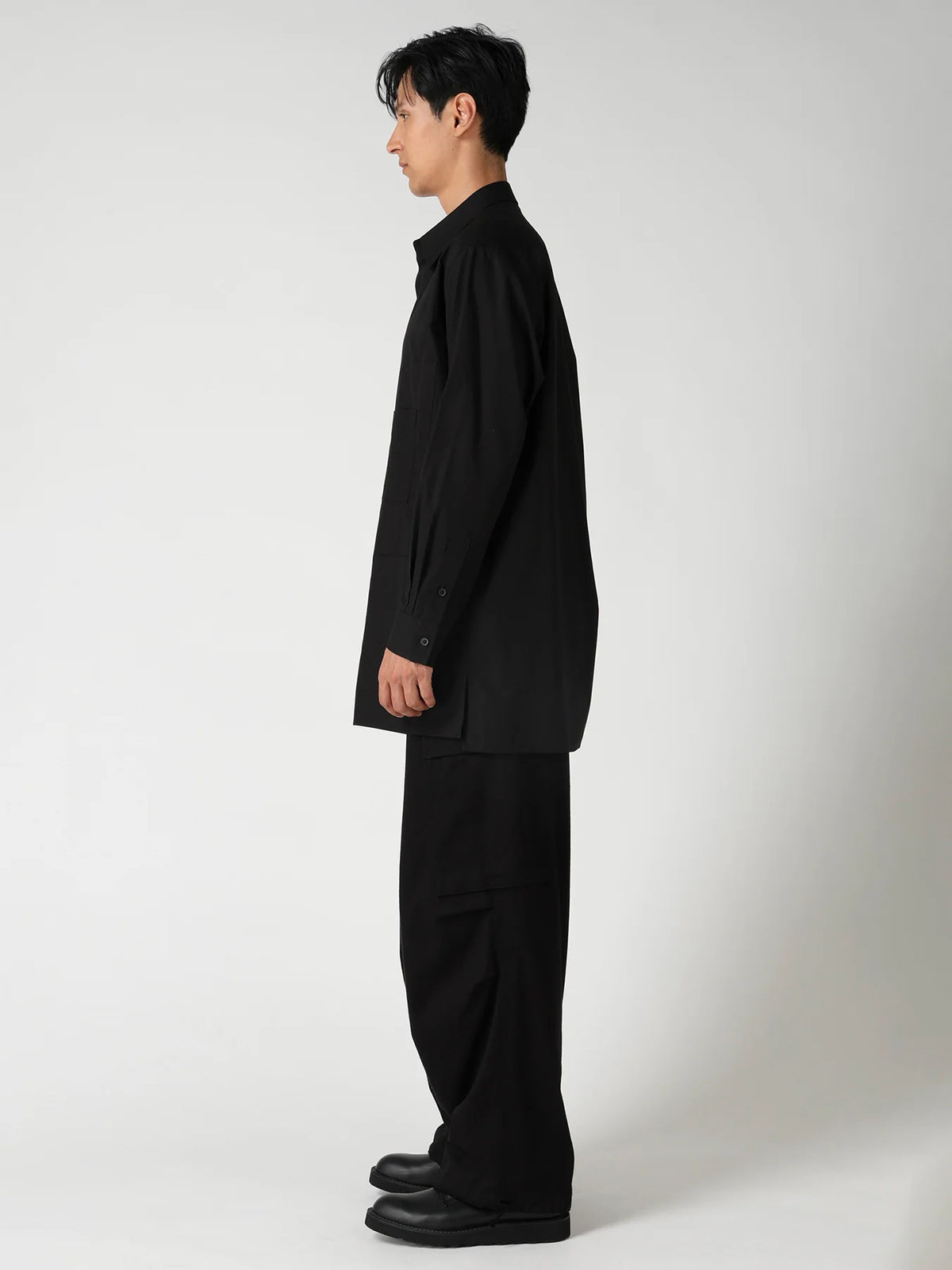 Y's Yohji Yamamoto - Multi-Pocket Shirt - Black