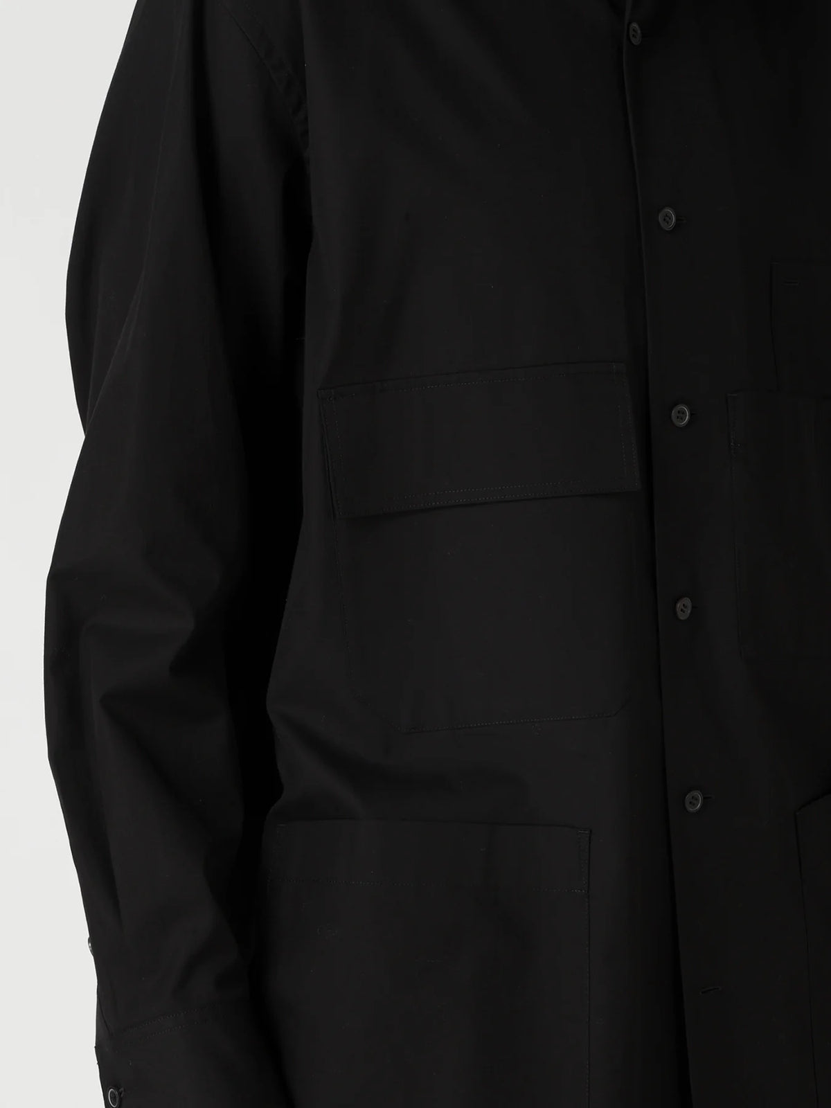 Y's Yohji Yamamoto - Multi-Pocket Shirt - Black