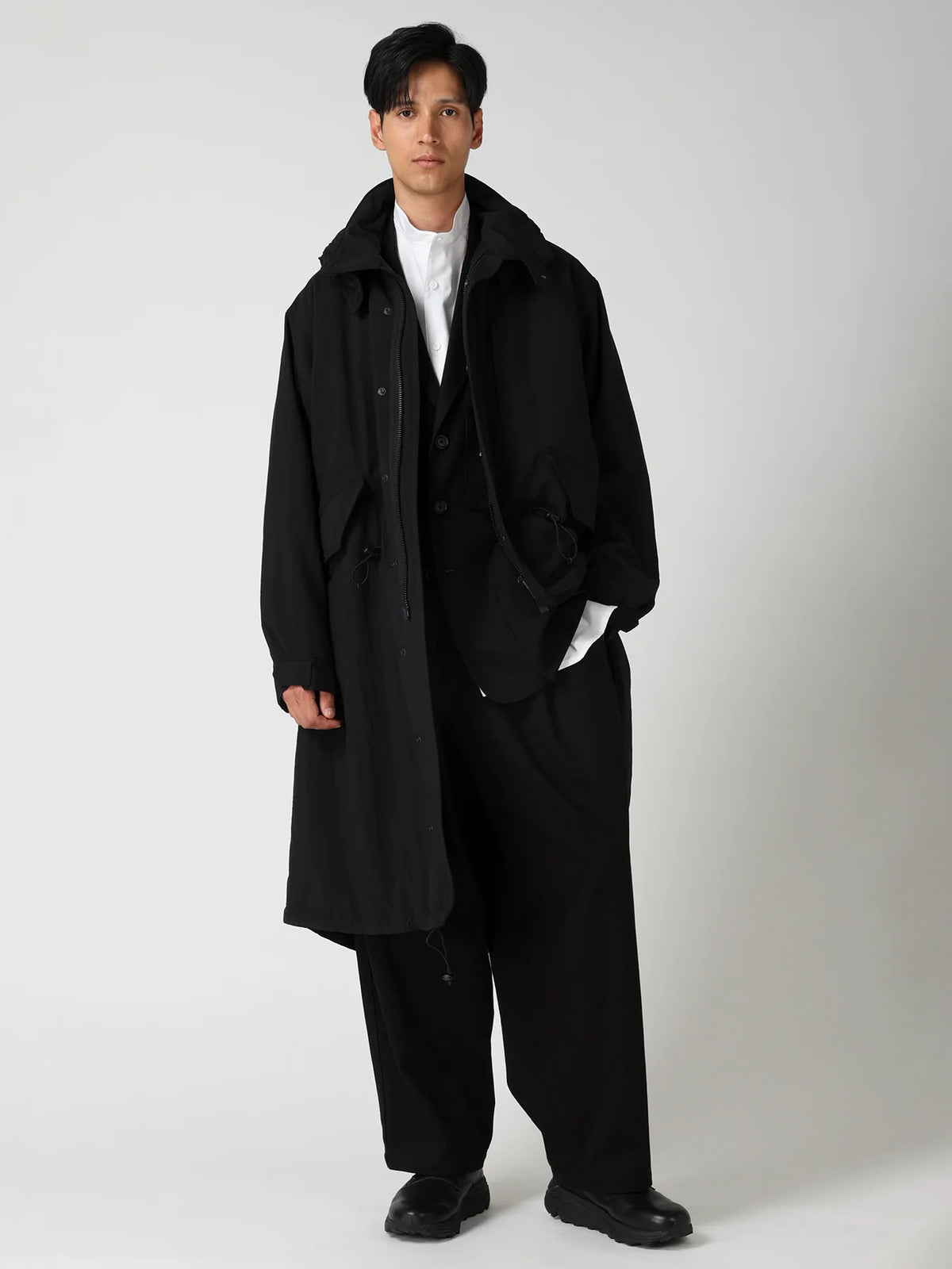 Y's Yohji Yamamoto - Thinsulate Mods Coat - Black