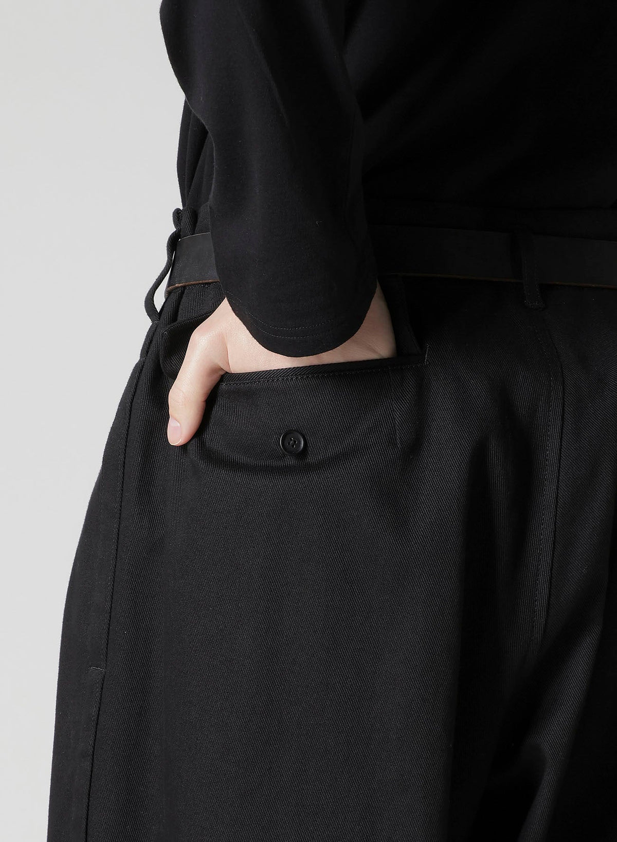 Y's Yohji Yamamoto - Side Tape Pants - Black