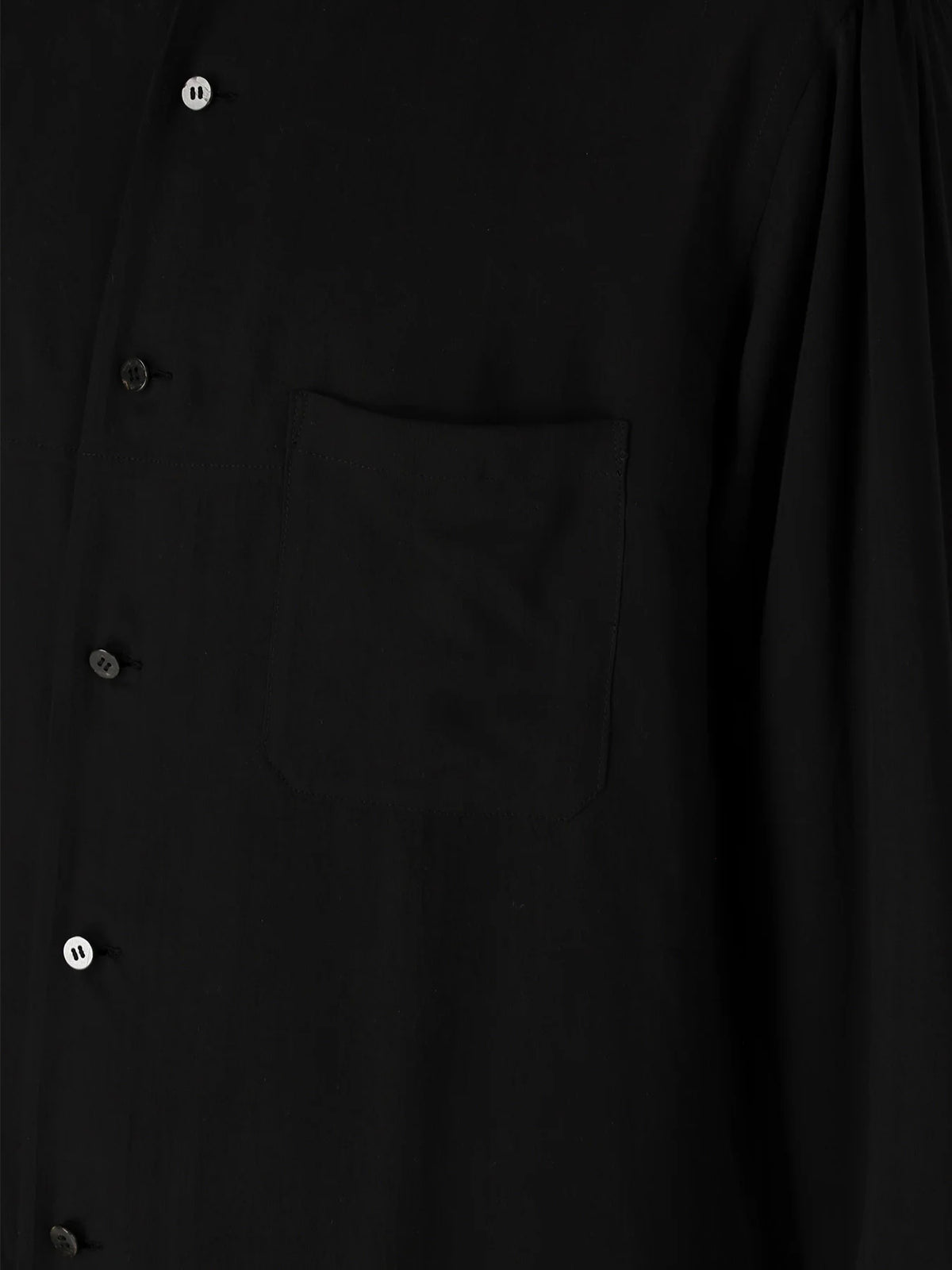 Y's Yohji Yamamoto - D-Collar Big Shirt - Black