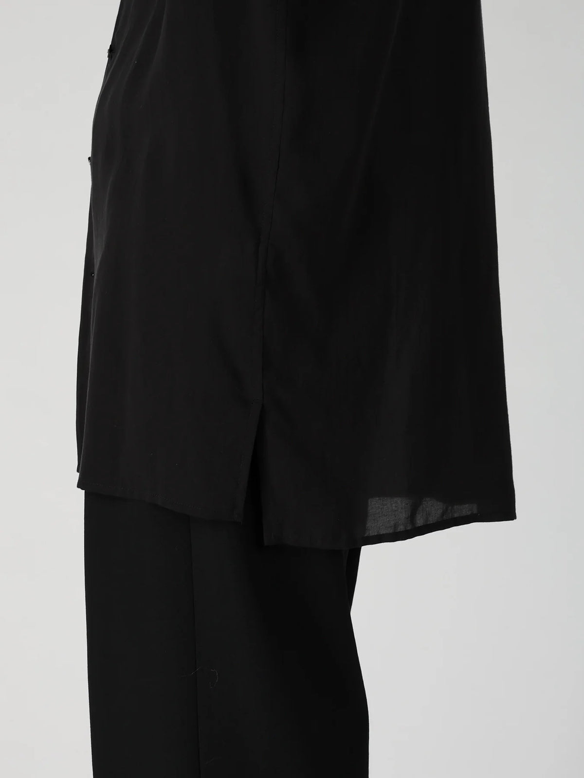 Y's Yohji Yamamoto - D-Collar Big Shirt - Black