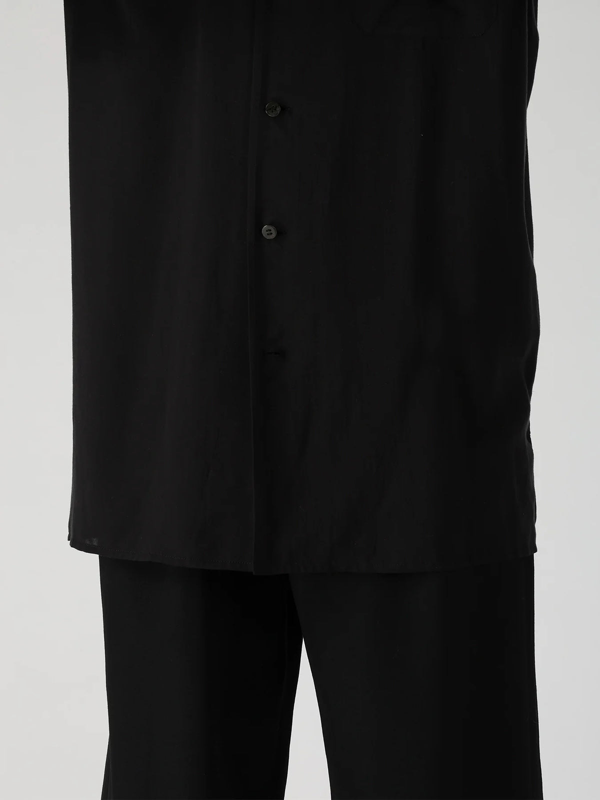 Y's Yohji Yamamoto - D-Collar Big Shirt - Black