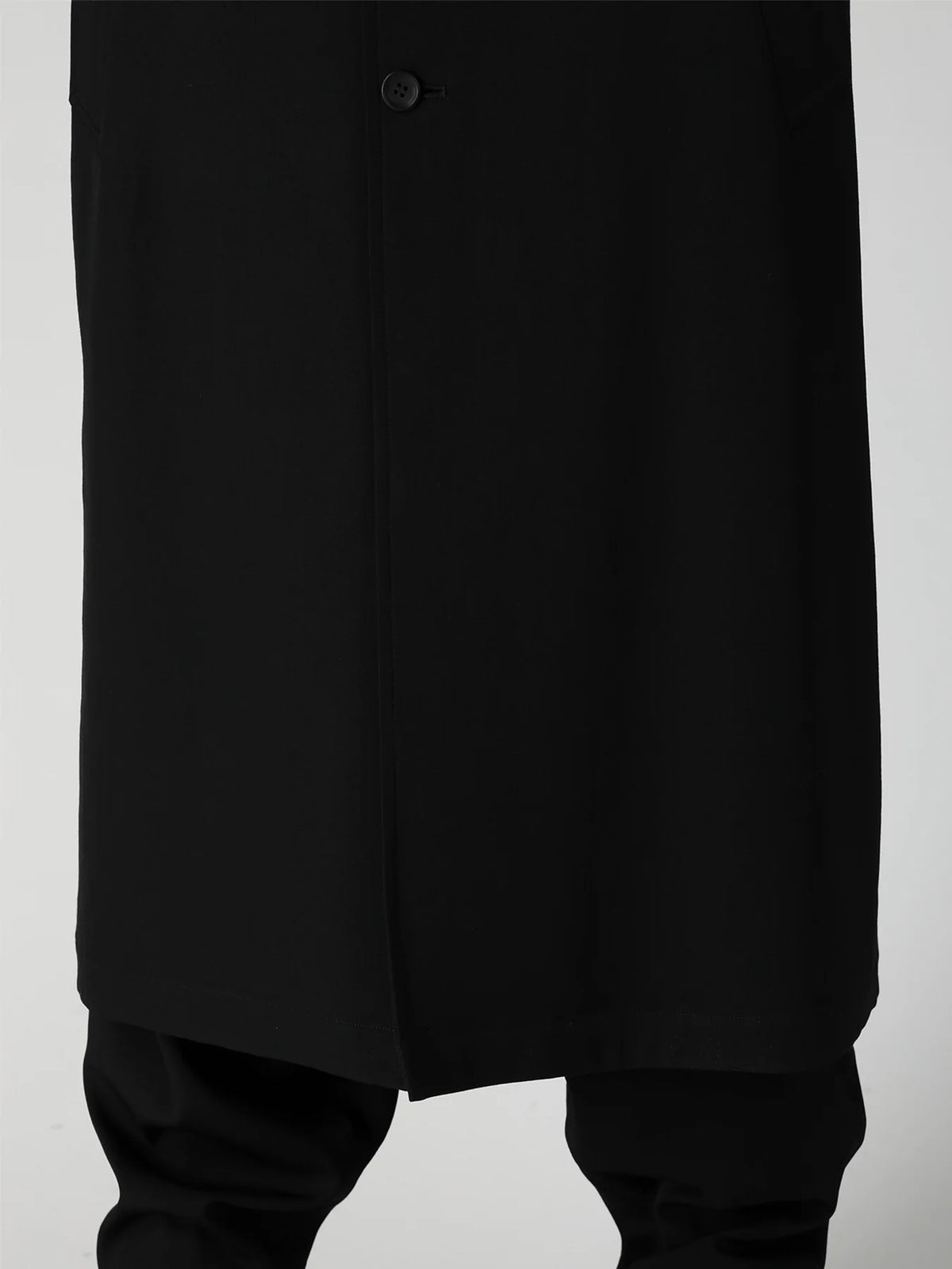 Y's Yohji Yamamoto - Stand Collar Coat - Black