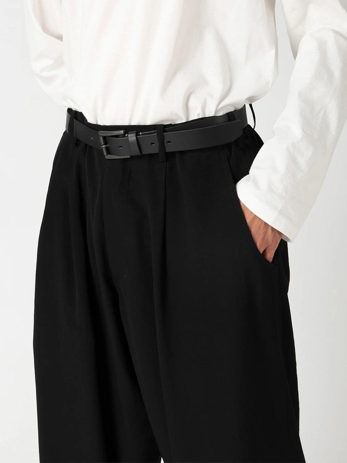 Y's Yohji Yamamoto - Side Zip Pants - Black
