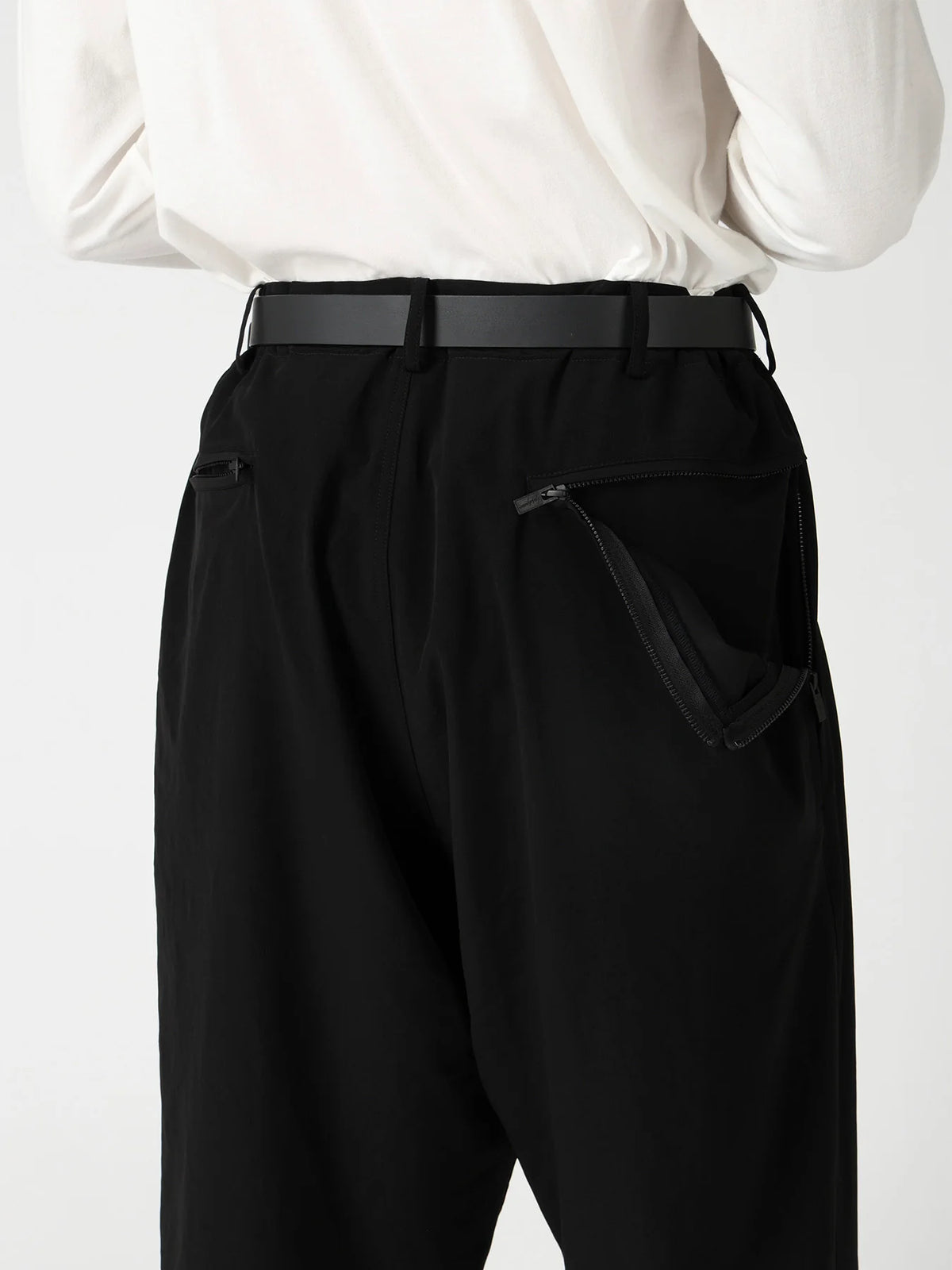 Y's Yohji Yamamoto - Side Zip Pants - Black