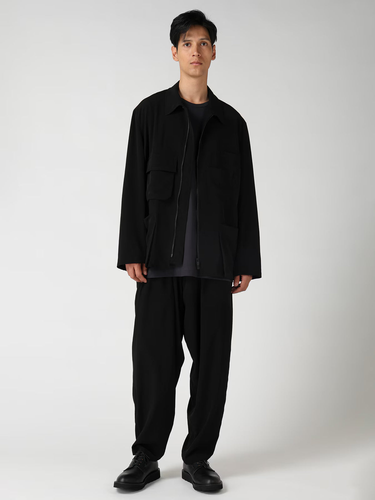 Y's Yohji Yamamoto - Front Zip Jacket - Black