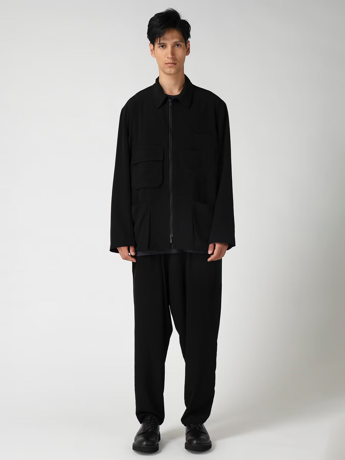 Y's Yohji Yamamoto - Front Zip Jacket - Black